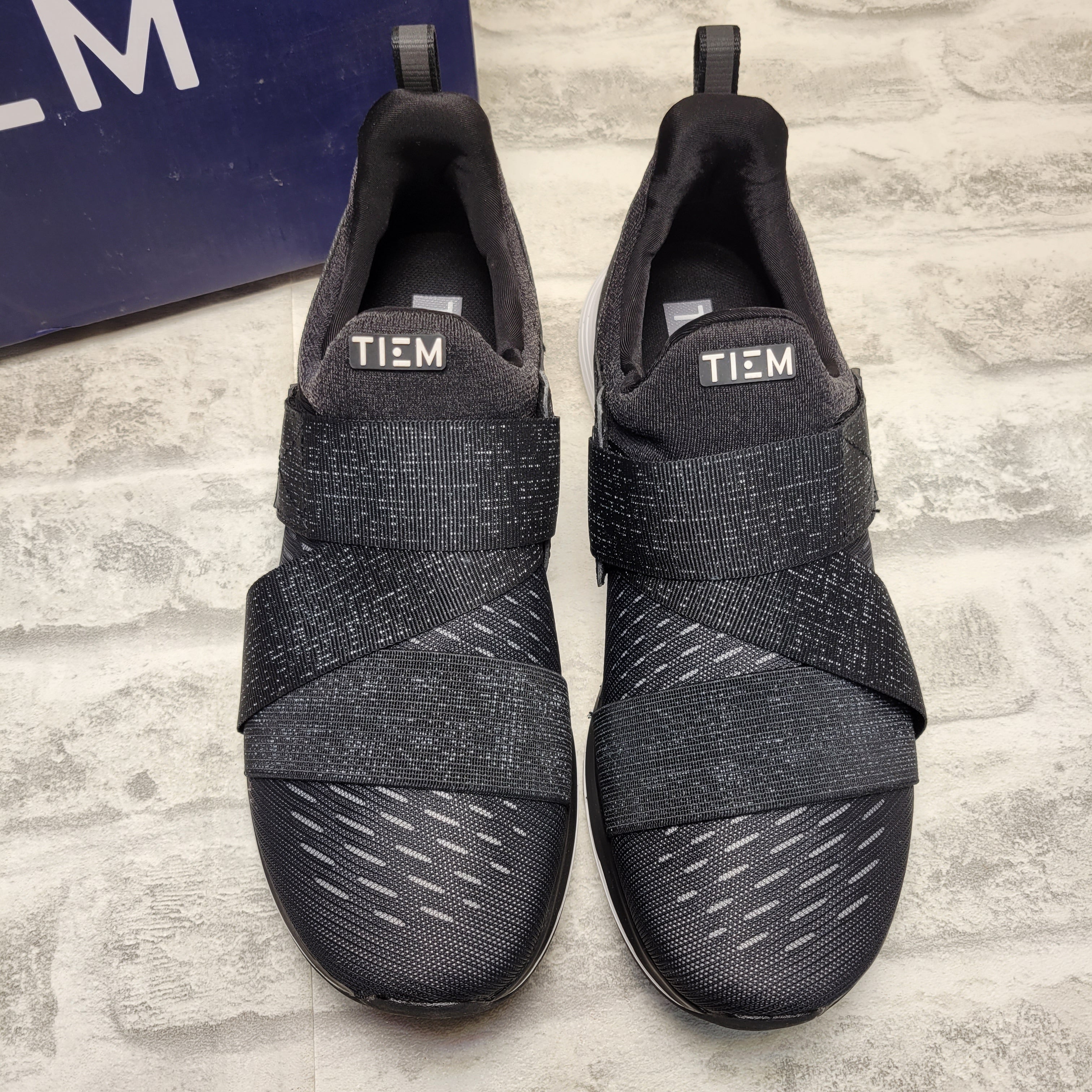 TIEM Latus Studio Fitness Cross-Training Sneaker (8, Jet Black) (7876402118894)