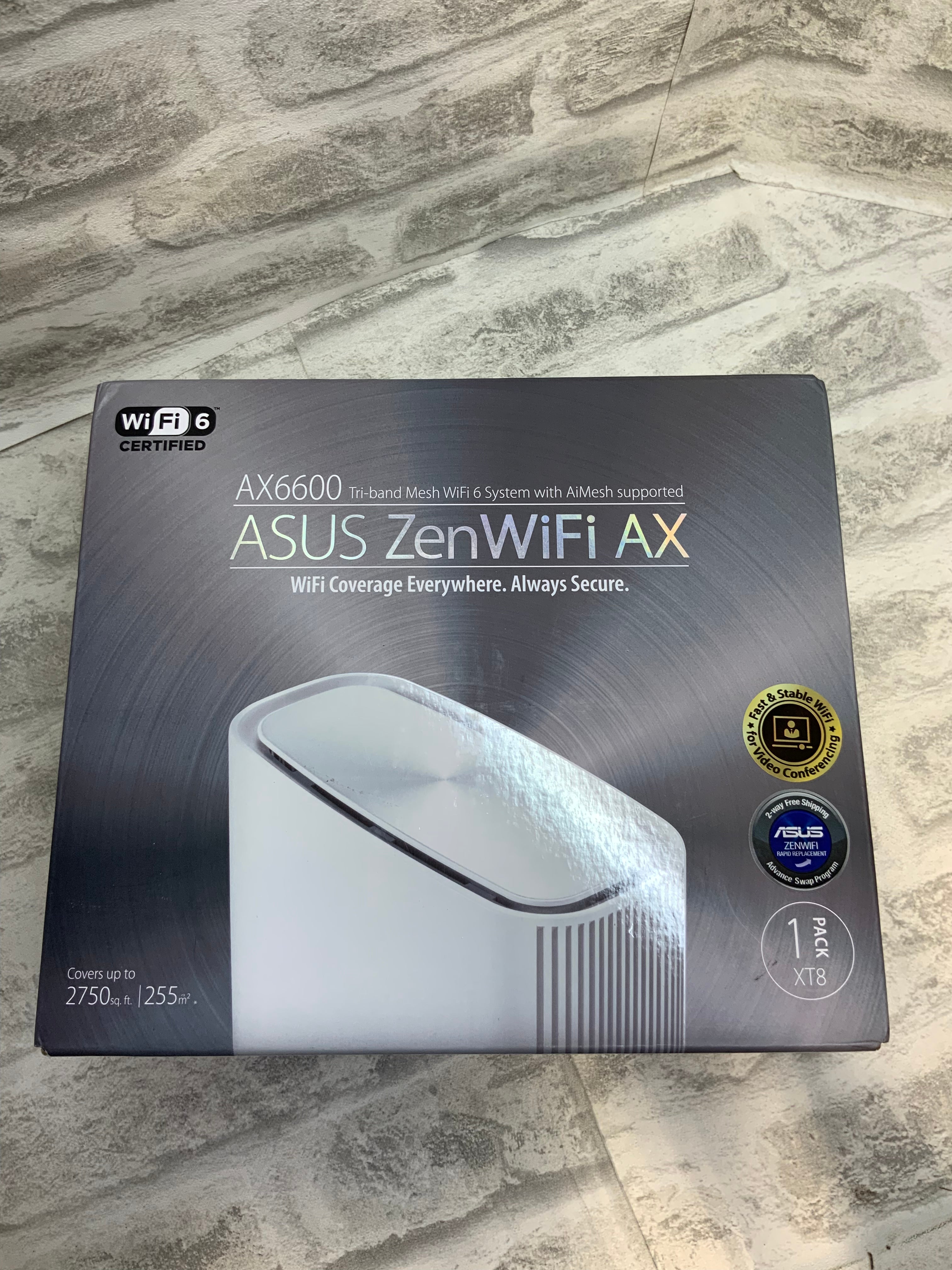 ASUS ZenWiFi AX6600 Tri-Band Mesh WiFi 6 System (XT8 1PK) (7602326634734)