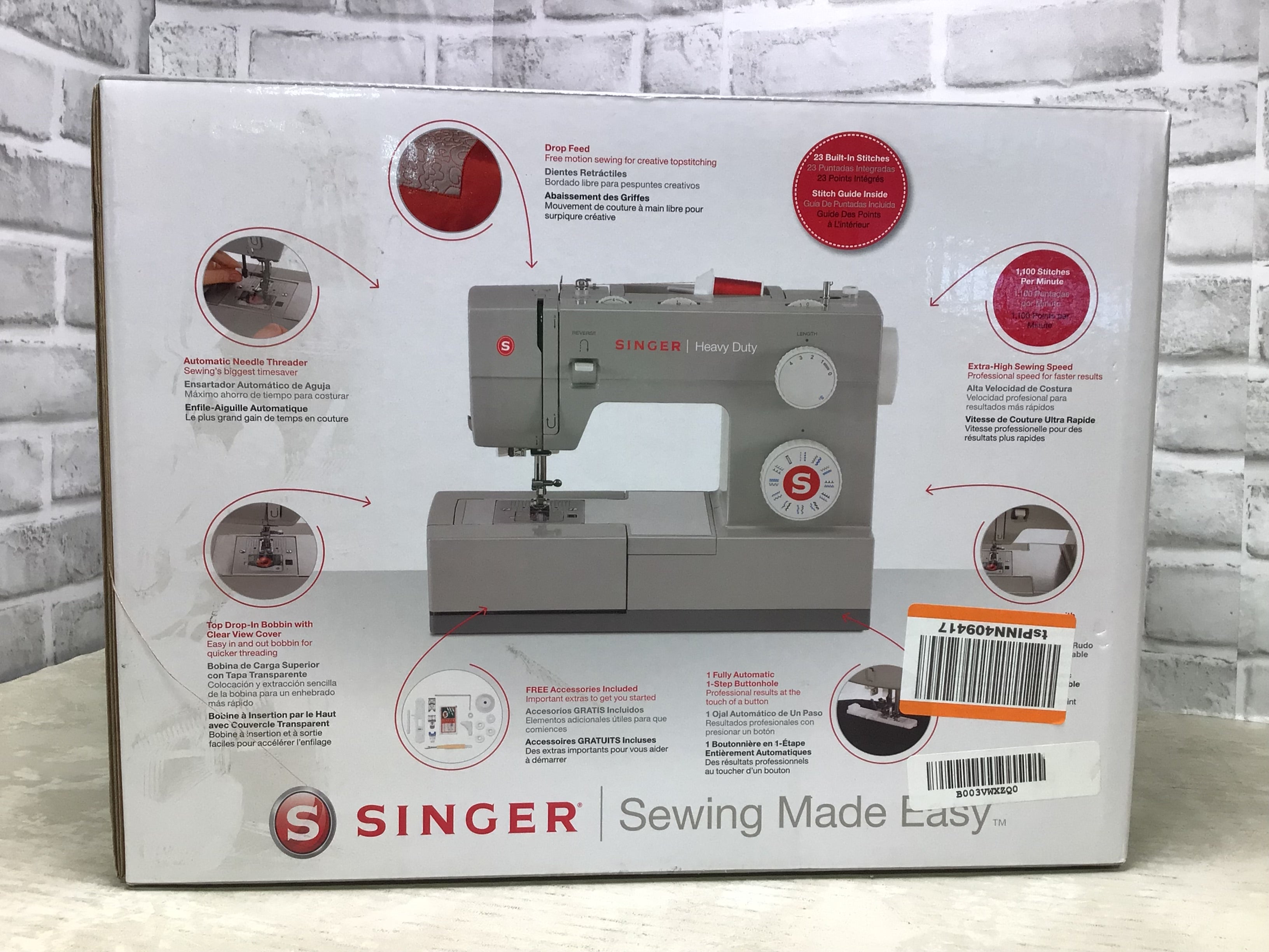 SINGER 4423 Heavy Duty Sewing Machine With Included Accessory Kit