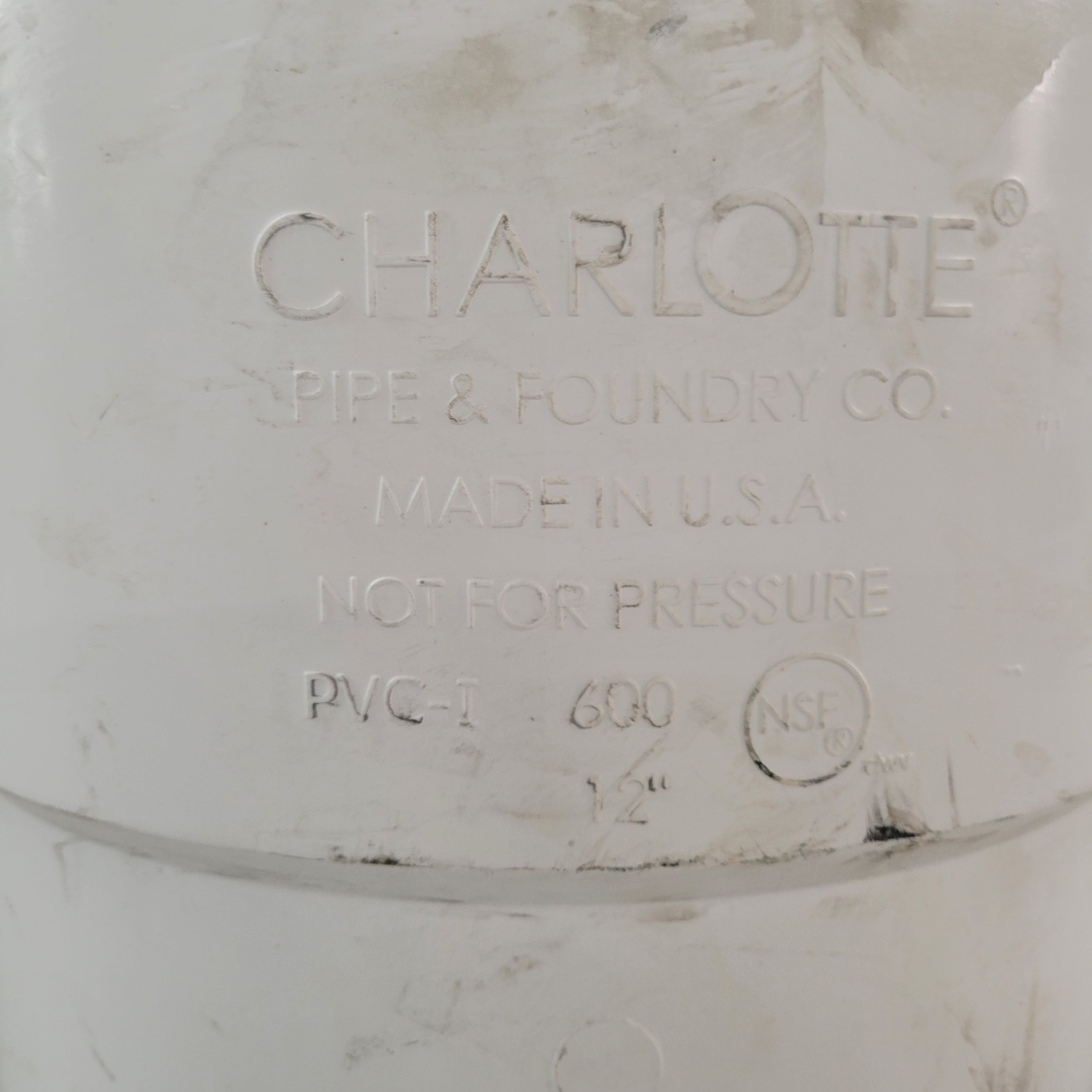 Charlotte Pipe 12 in. PVC DWV Wye Pipe Fitting (8120605081838)