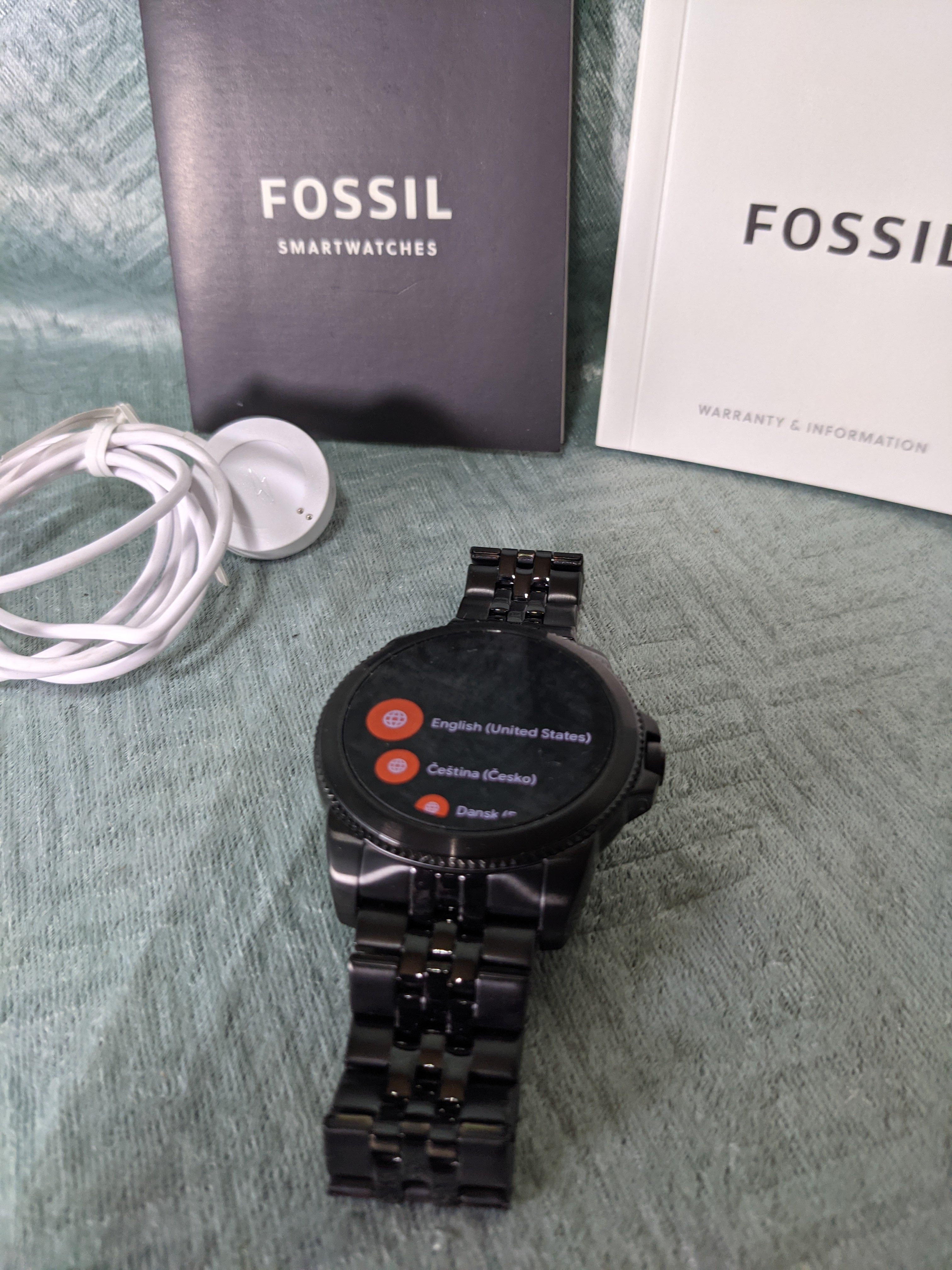 Fossil Men's Gen 5E 44mm Stainless Steel Touchscreen Smartwatch with Speaker, Heart Rate, Contactless Payments and Smartphone Notifications (7457349009646)