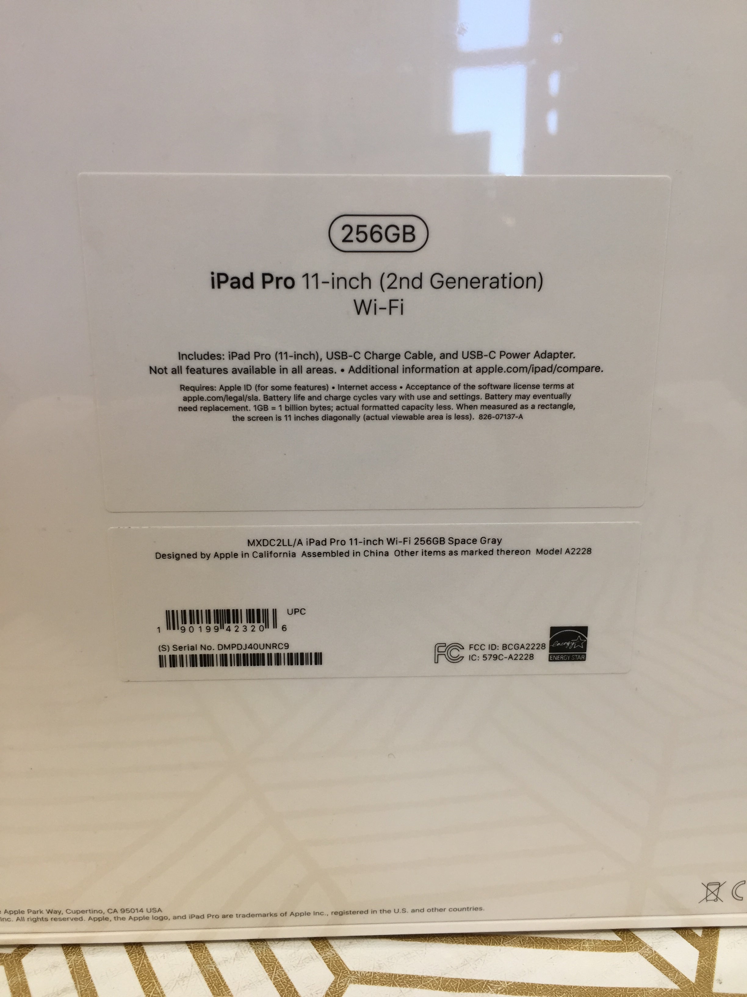 2020 Apple iPad Pro (11-inch, Wi-Fi, 256GB) - Space Gray (2nd Generation) *SEALED* (7927565025518)