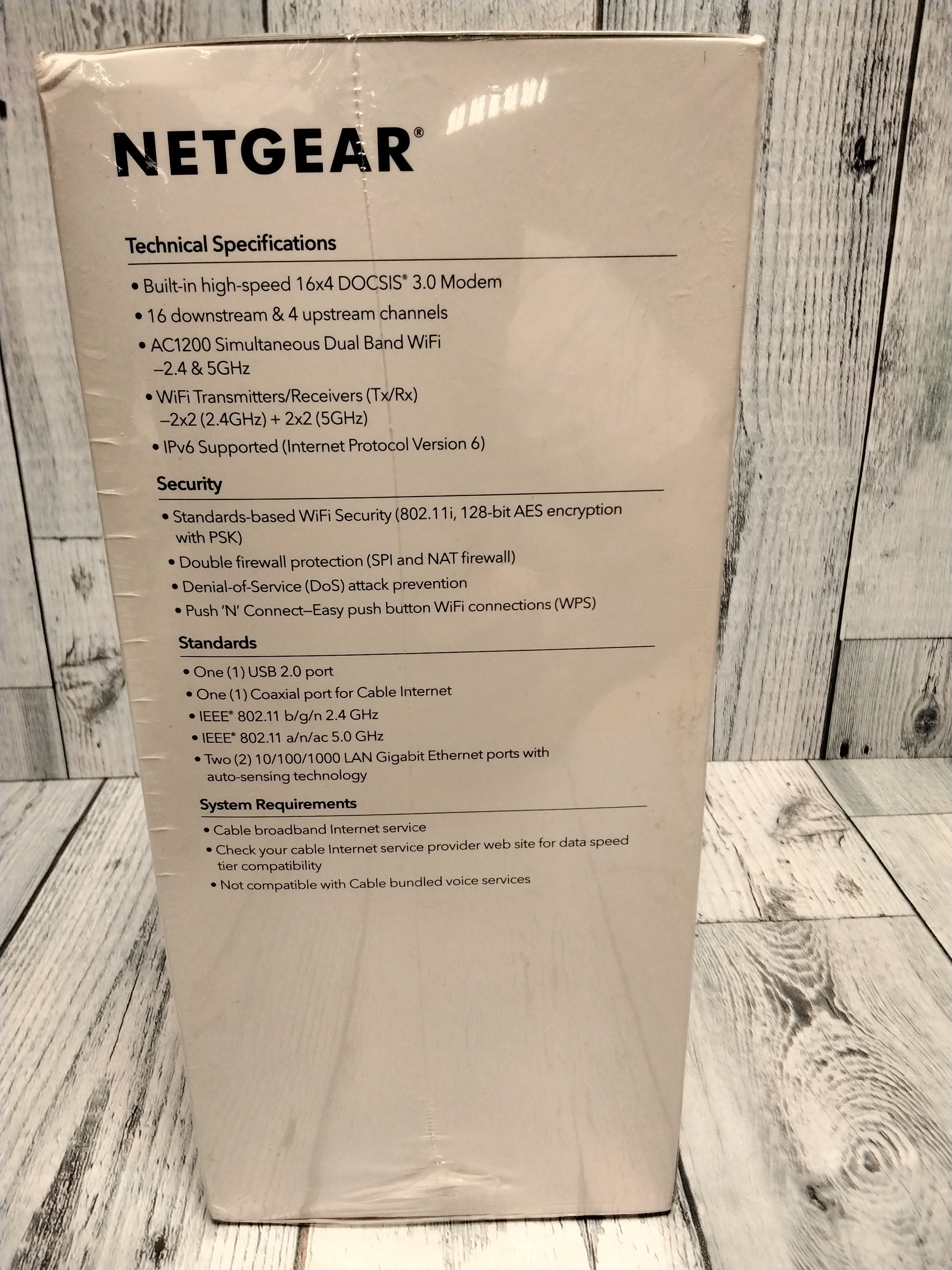 NETGEAR Cable Modem with Builtin WiFi Router (C6230)
