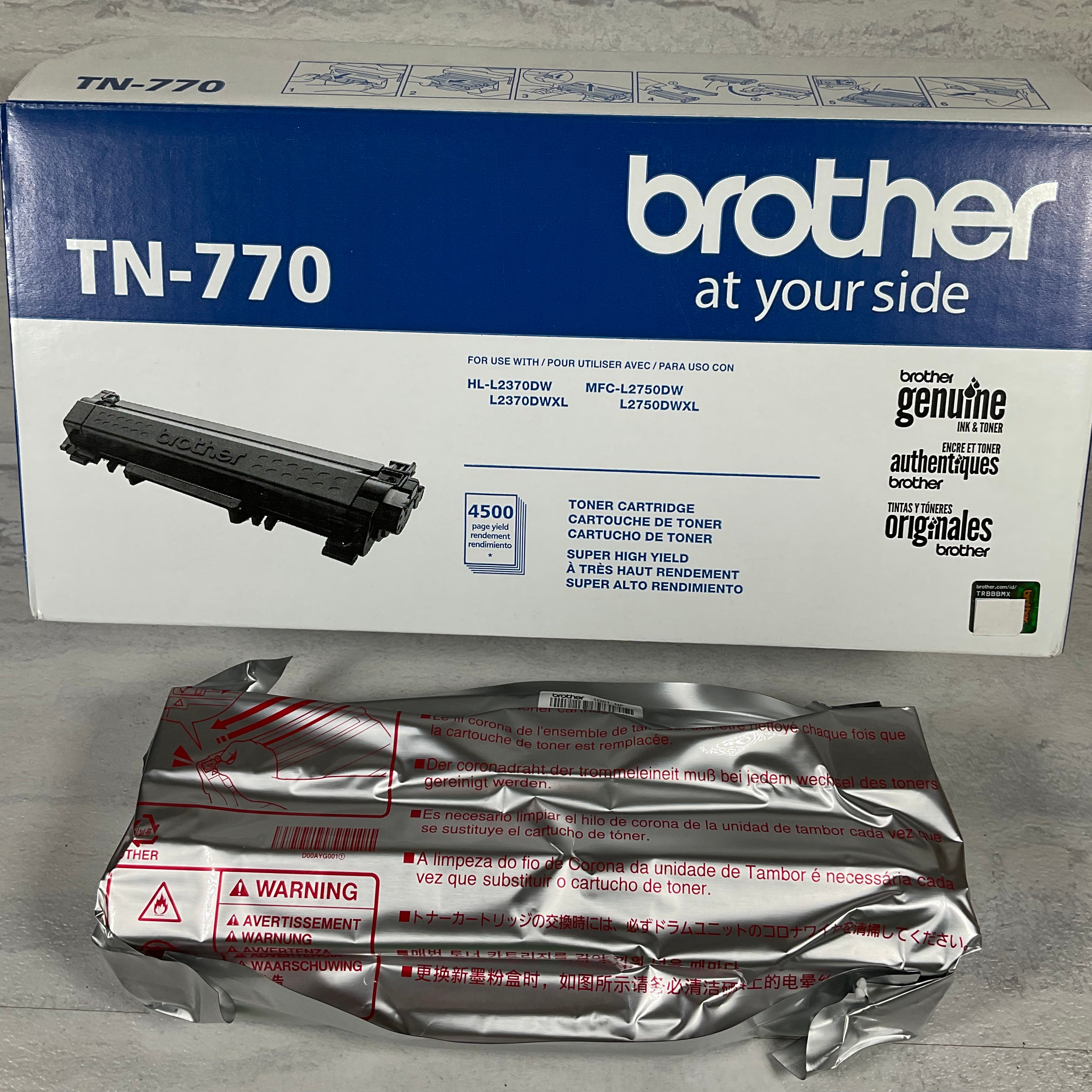Brother TN-770 HL-L2370DW L2370DWXL MFC-L2750DW L2750DWXL Toner Cartridge-Black (7198105370862)