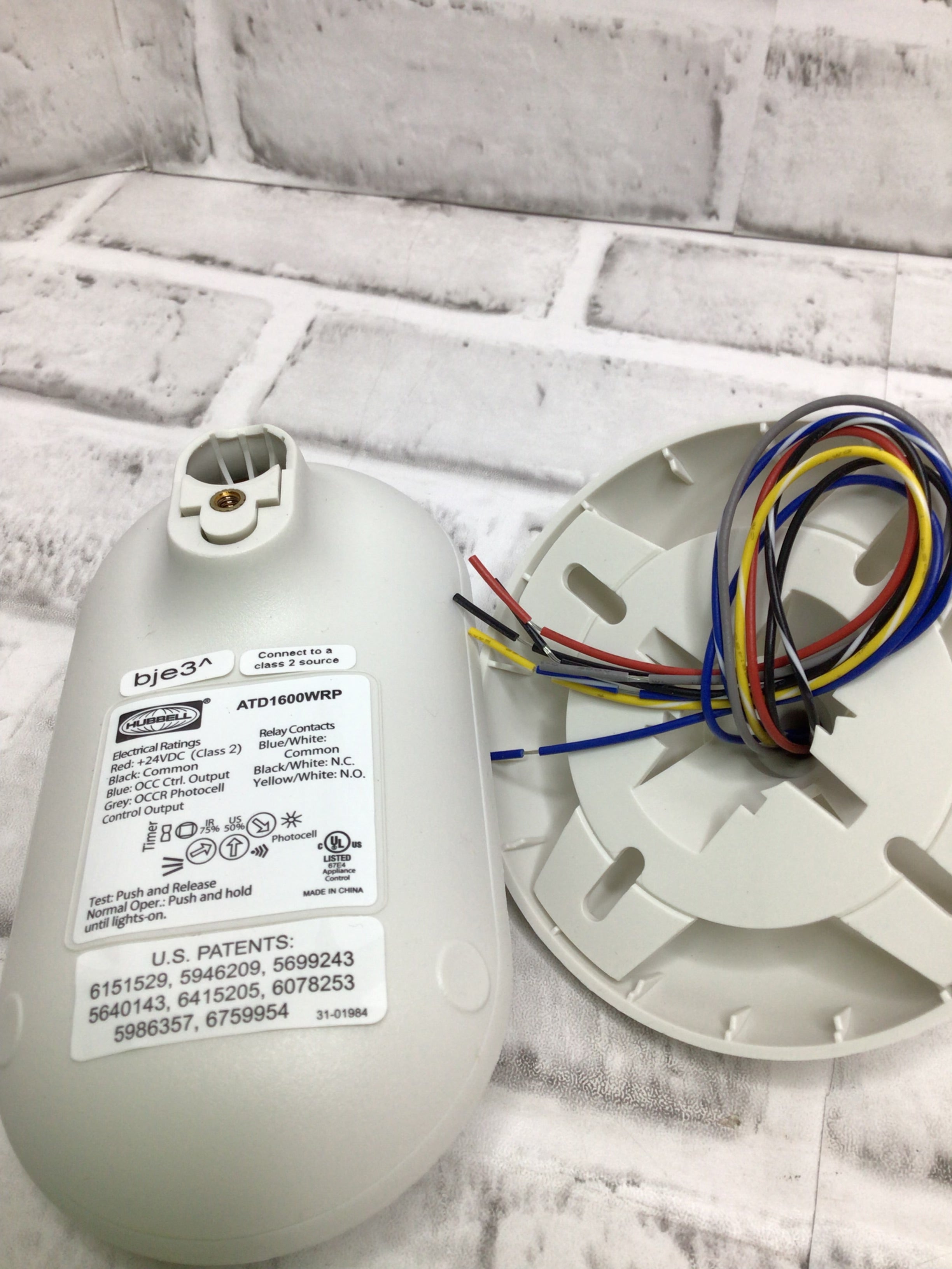 Hubbell Wiring Device-Kellems Atd1600wrp Occupancy Sensor,Pir/Ultra,1600Sq (8136728969454)