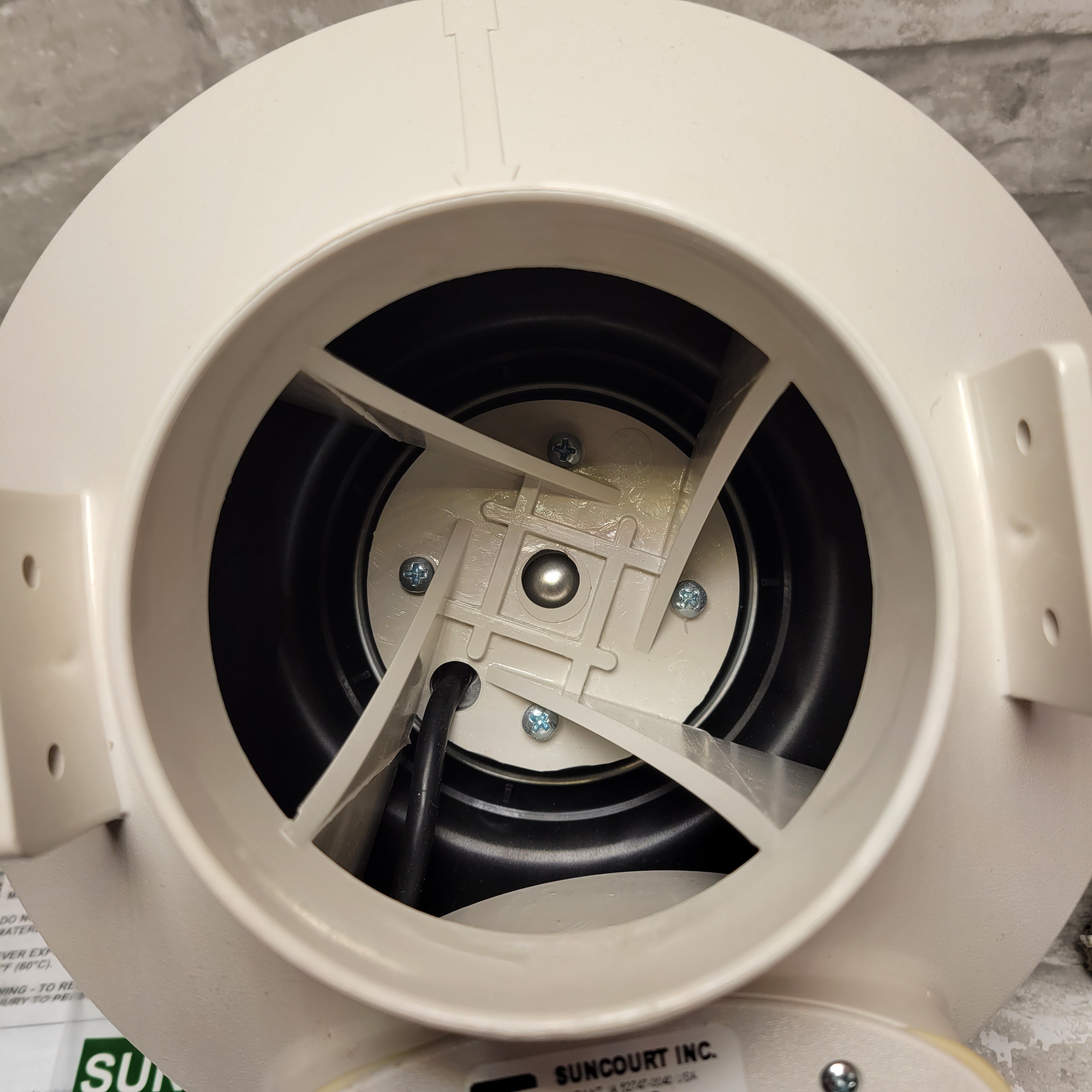 Suncourt Centrax RDK04 Radon Fan Mitigation Kit, White (7945753690350)