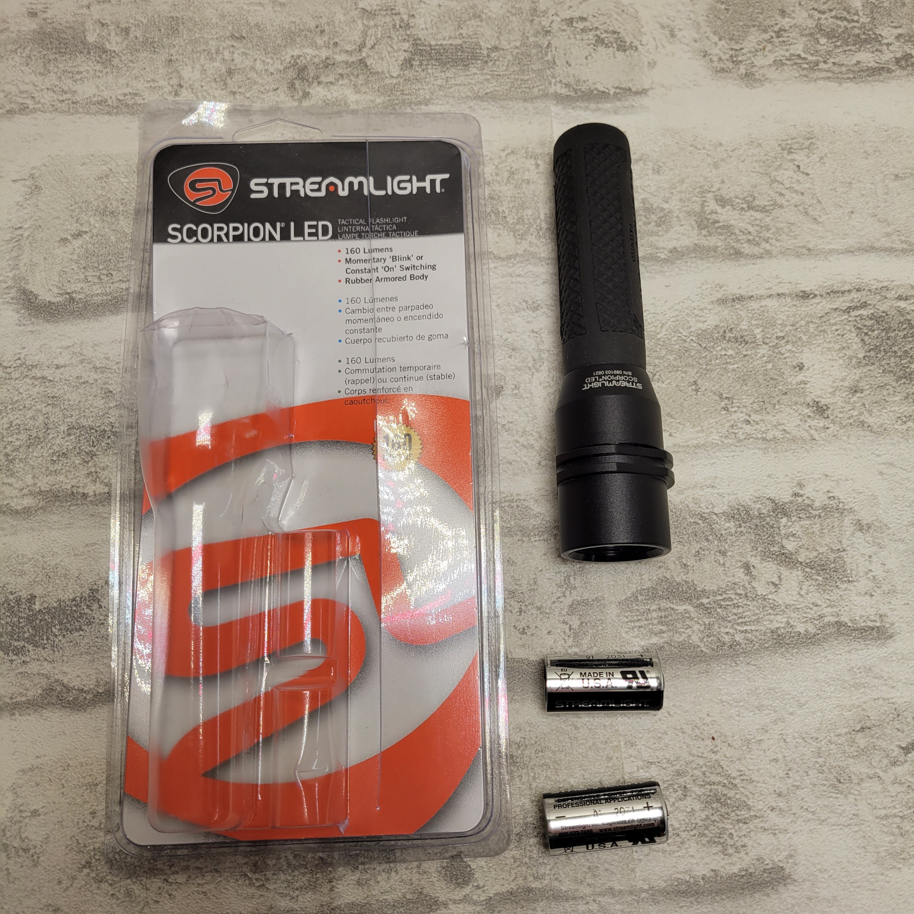Streamlight 85010 Scorpion C4 LED 160 Lumens Tactical Handheld Flashlight (7611527889134)