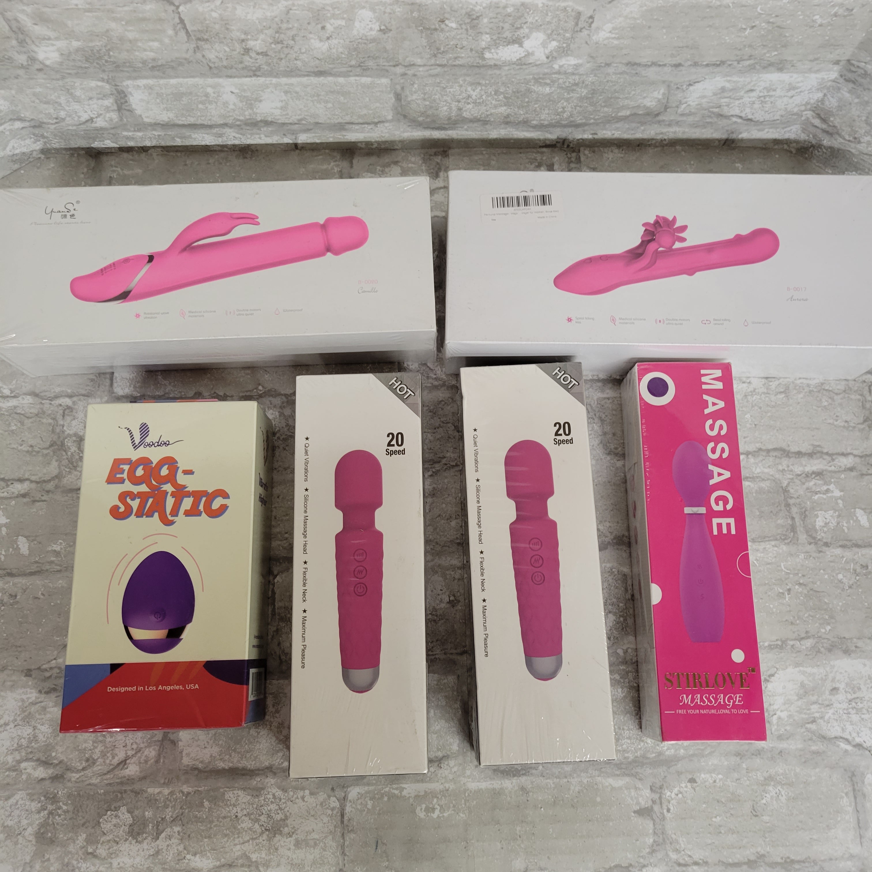 Personal Massager Wand for Women, Neck Back Body, Lot of 6 (8057456525550)