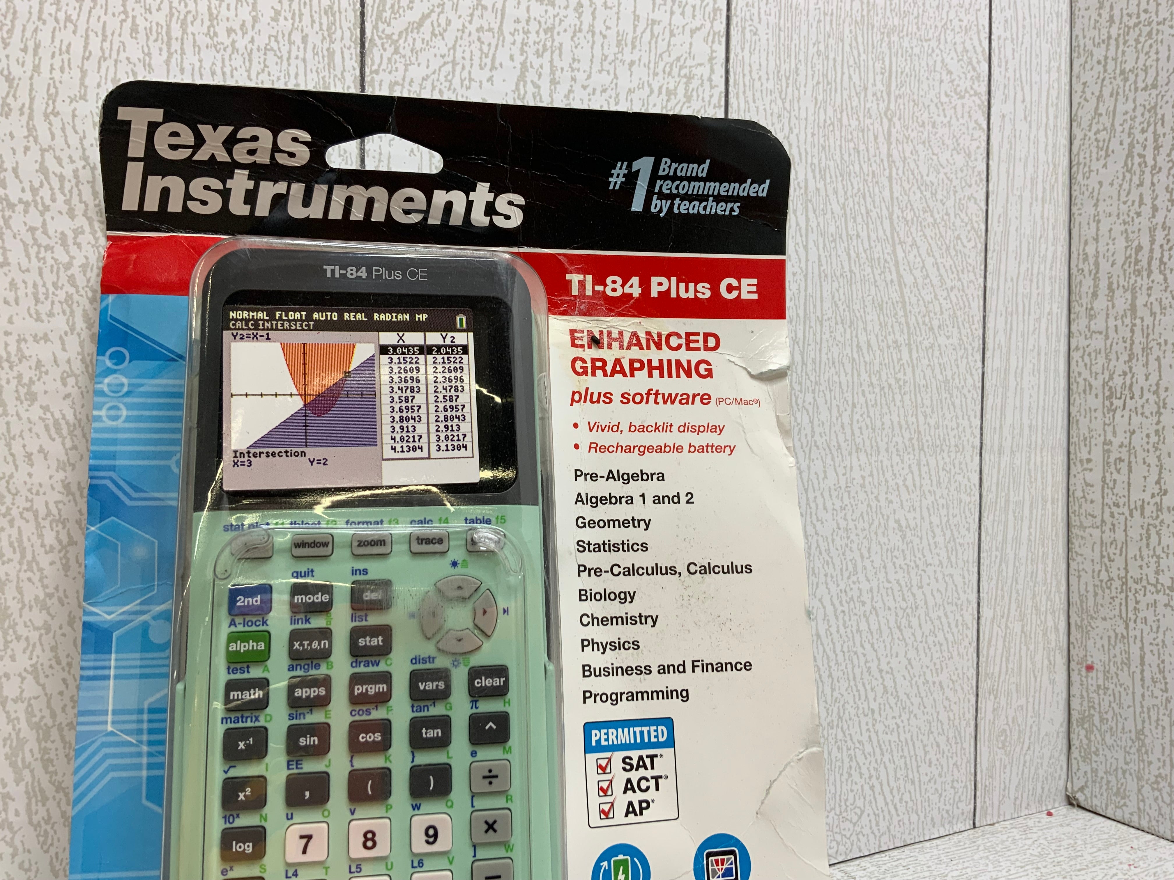 Texas Instruments TI-84 Plus CE Color Graphing Calculator, Mint (8030872371438)