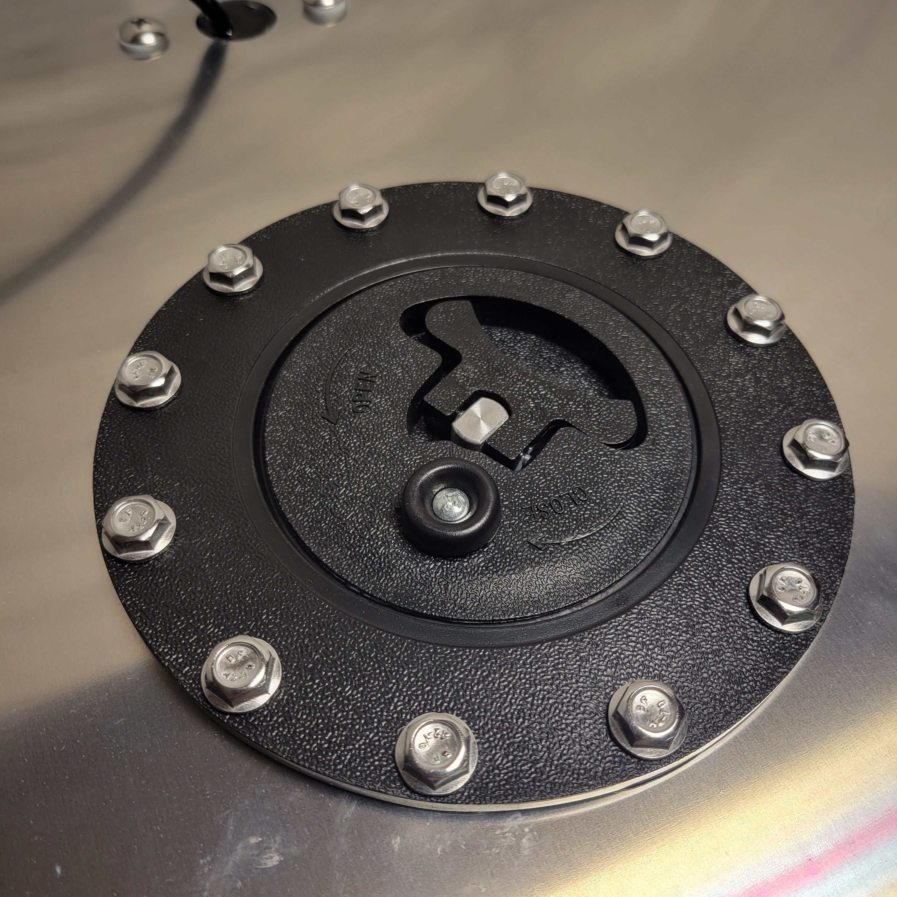 15 Gallon / 57L Fuel Cell Tank Polished Aluminum Racing Drift w/Level Sender (8017982521582)