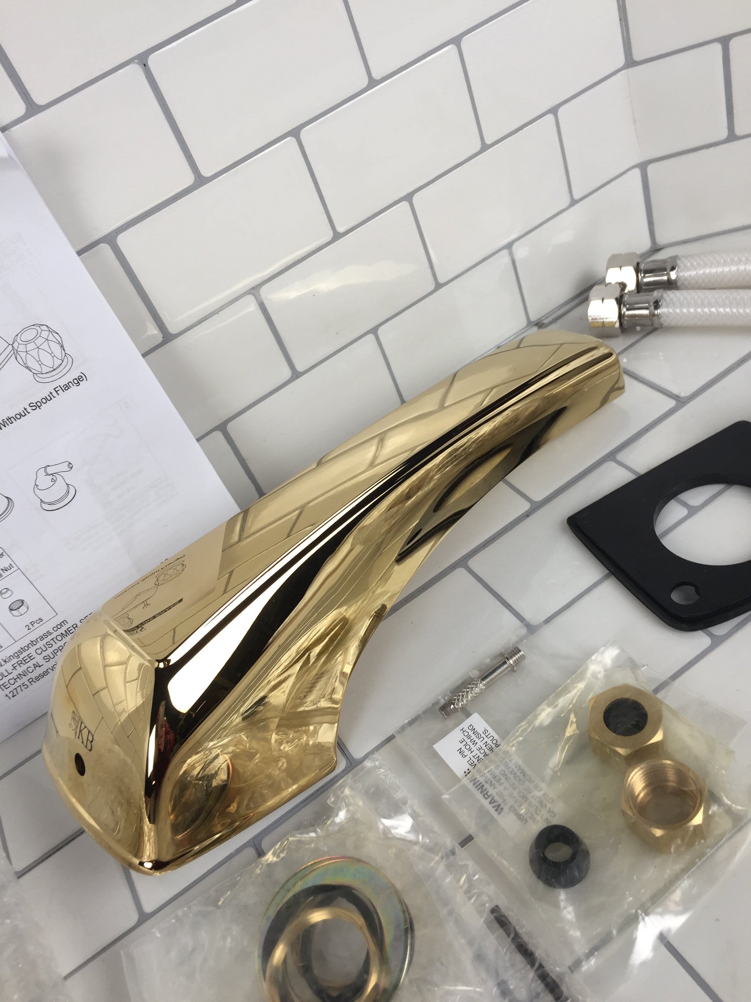 Kingston Brass KB282 Americana Roman Tub Filler, Polished Brass (7342145569006)