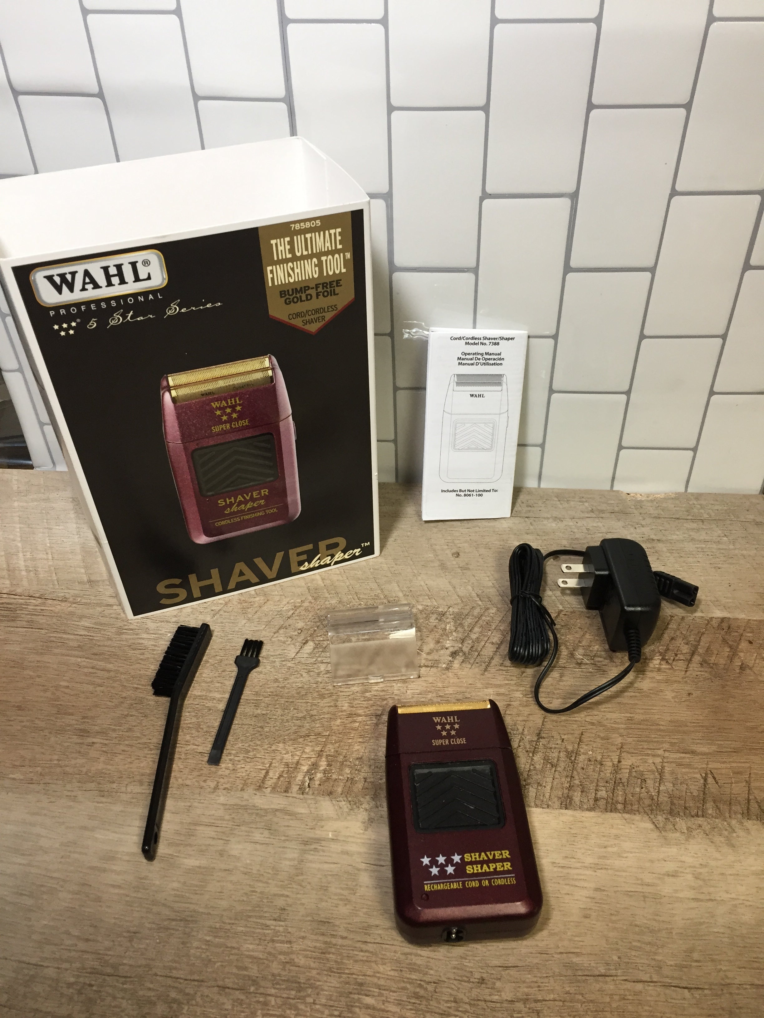Wahl Professional 5-Star Series Rechargeable Shaver/Shaper #8061-100 (7339683578094)