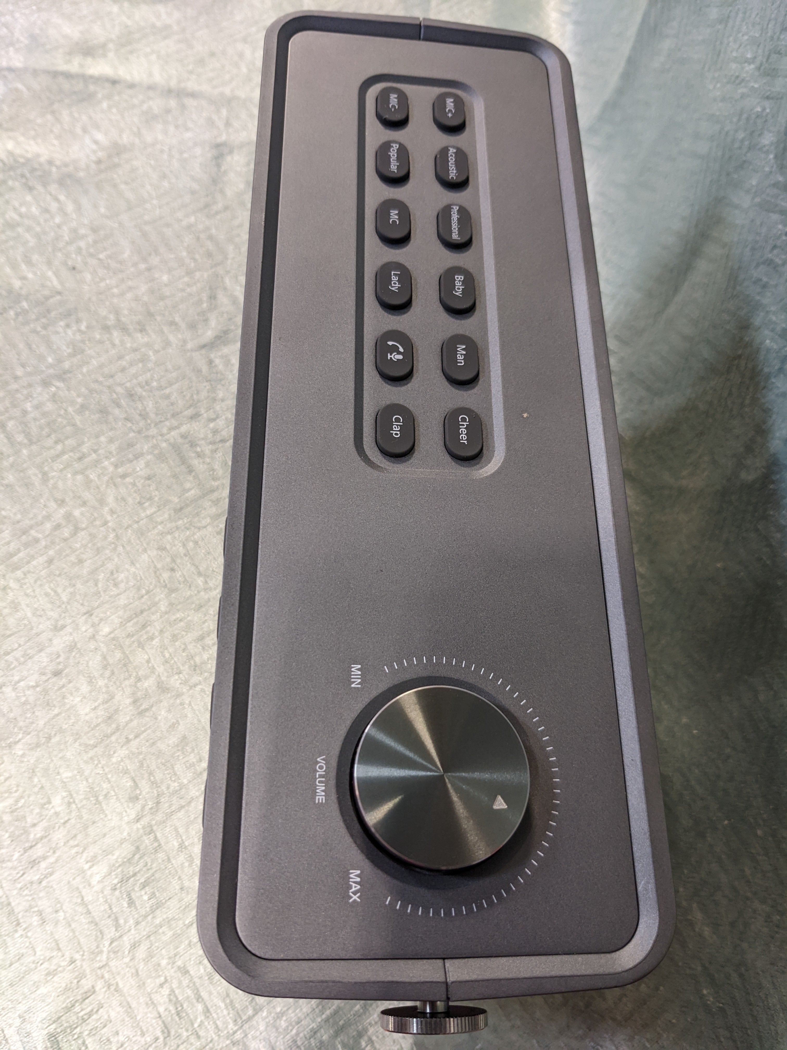 W WINBRIDGE Karaoke Machine with Wireless Microphone, Bluetooth Portable PA Speaker System Built in Soundcard Remote Control with Guitar Input (7591830028526)