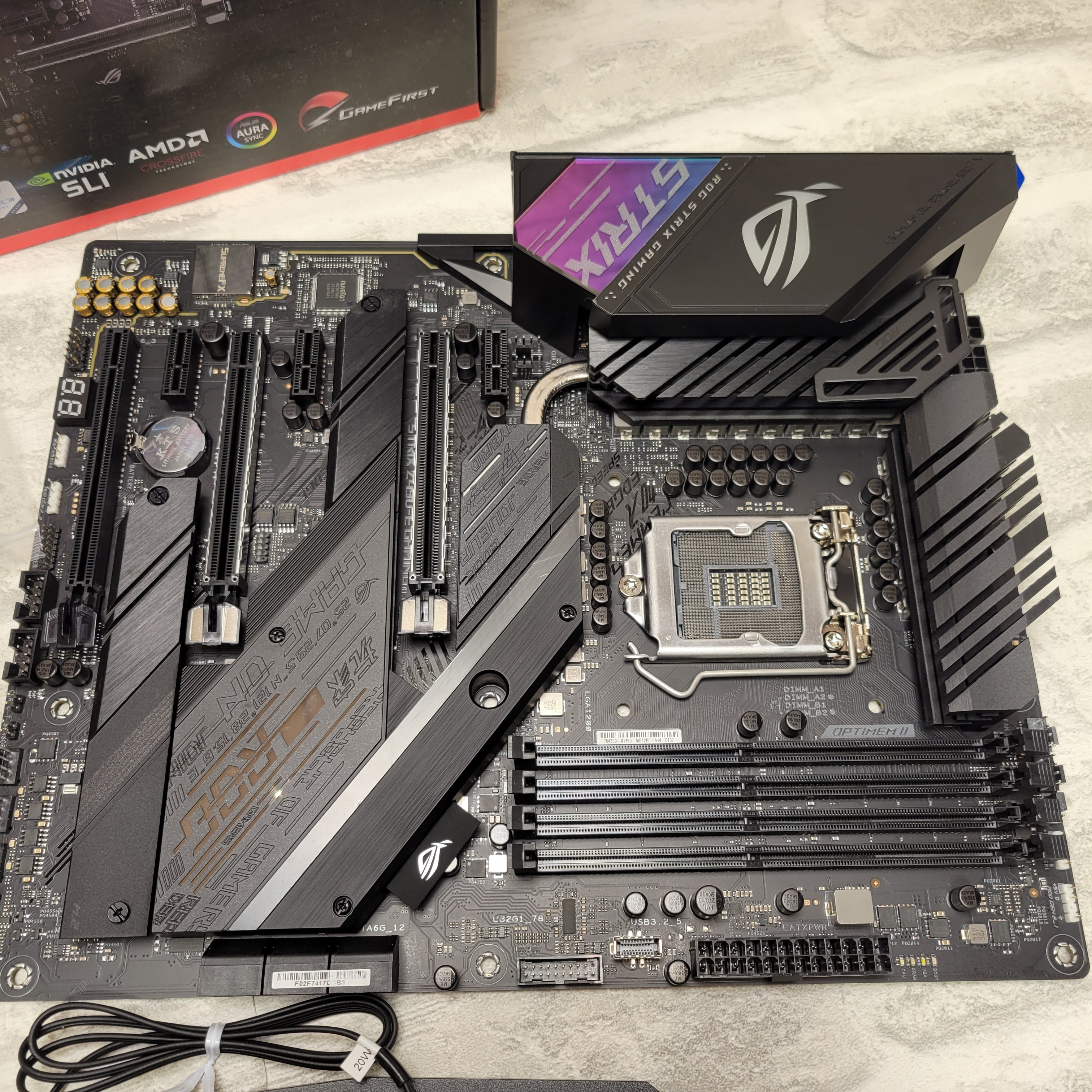 *DAMAGED* ASUS ROG STRIX Z490-E Gaming Motherboard Intel Z490 LGA 1200 (7777873264878)