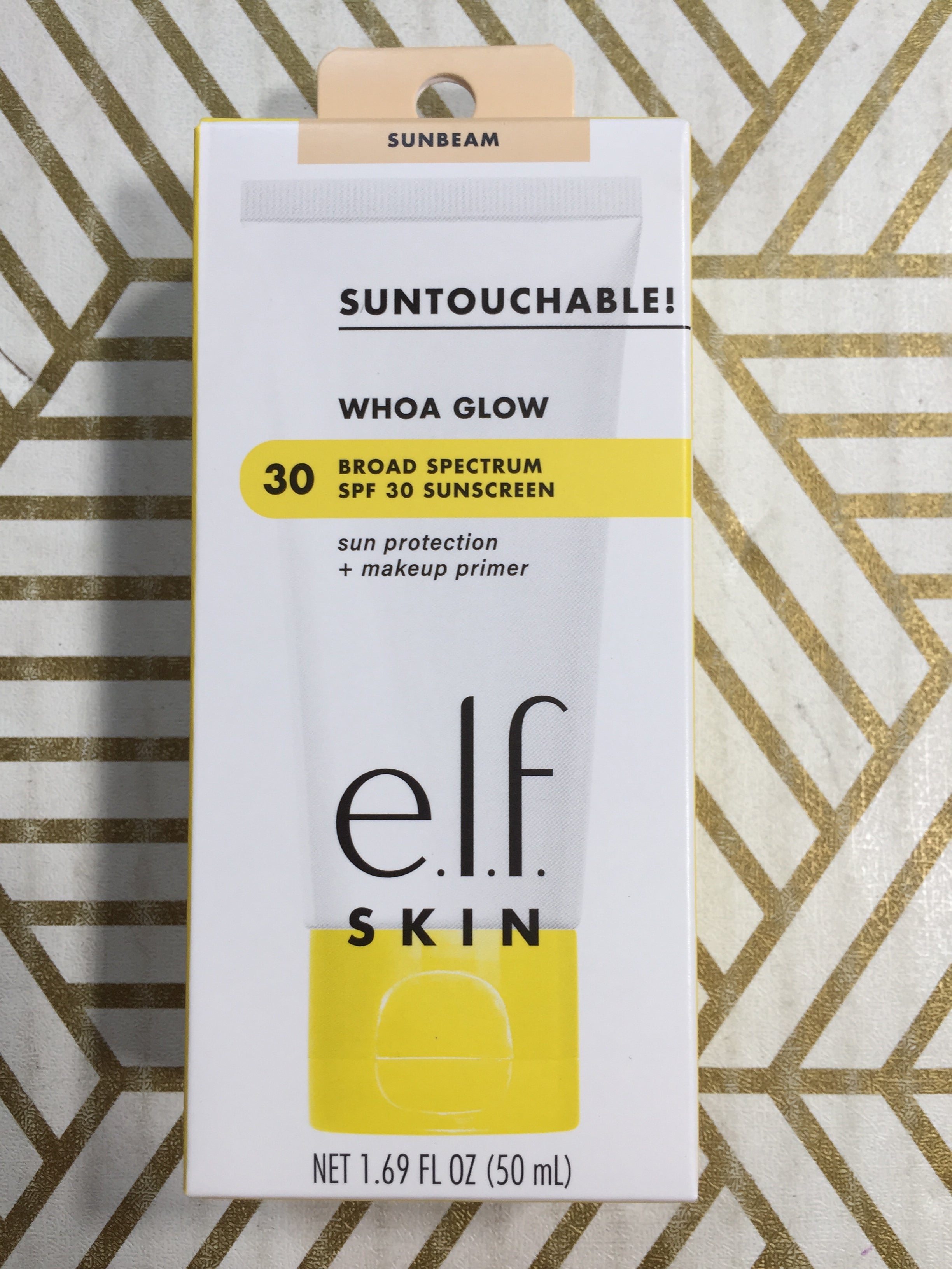 ELF SKIN Suntouchable! Whoa Glow SPF 30 Sun Protection + Makeup Primer Sunbeam (8112393584878)