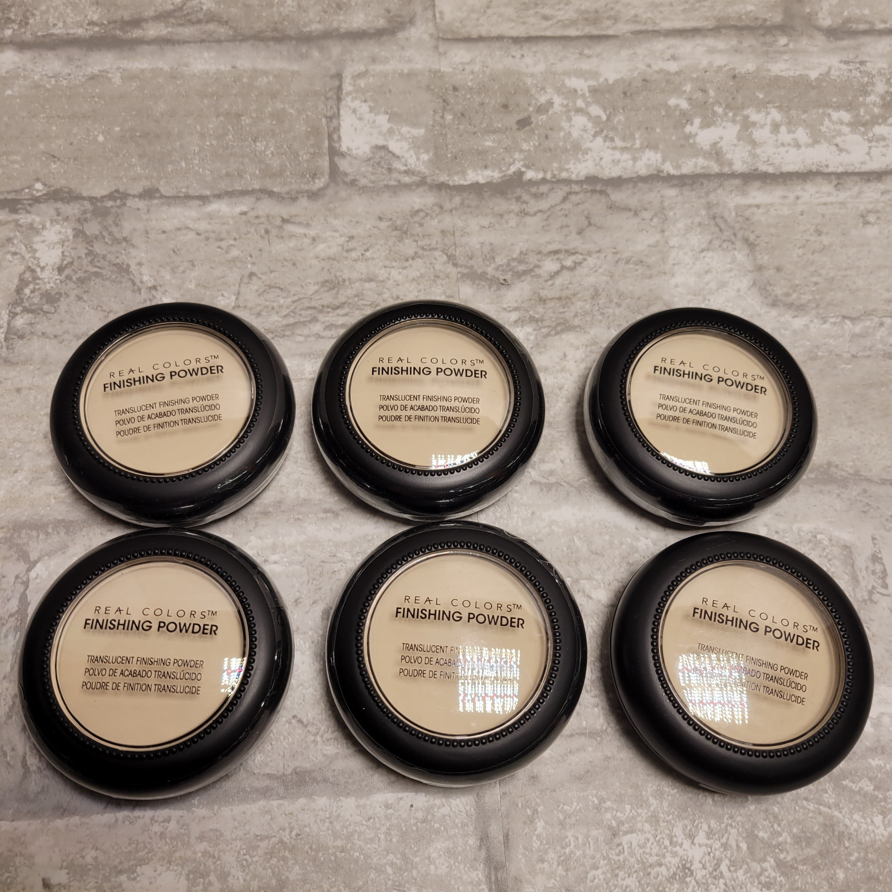Real Colors Finishing Powder Translucent .18 oz each, Lot of 6 (8061499408622)
