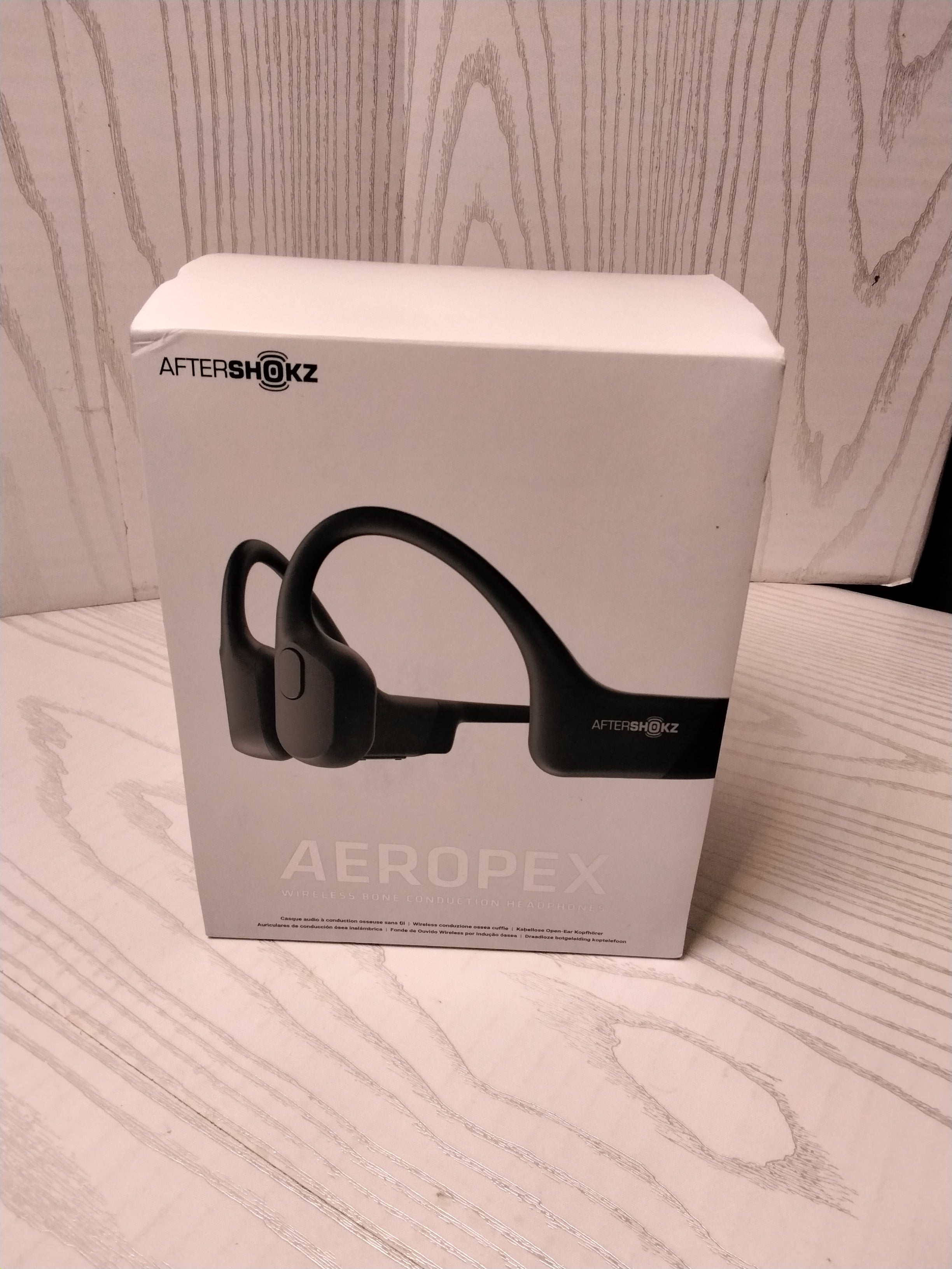 AfterShokz Aeropex - Open-Ear Bluetooth Bone Conduction Headphones, Cosmic Black (7763700908270)