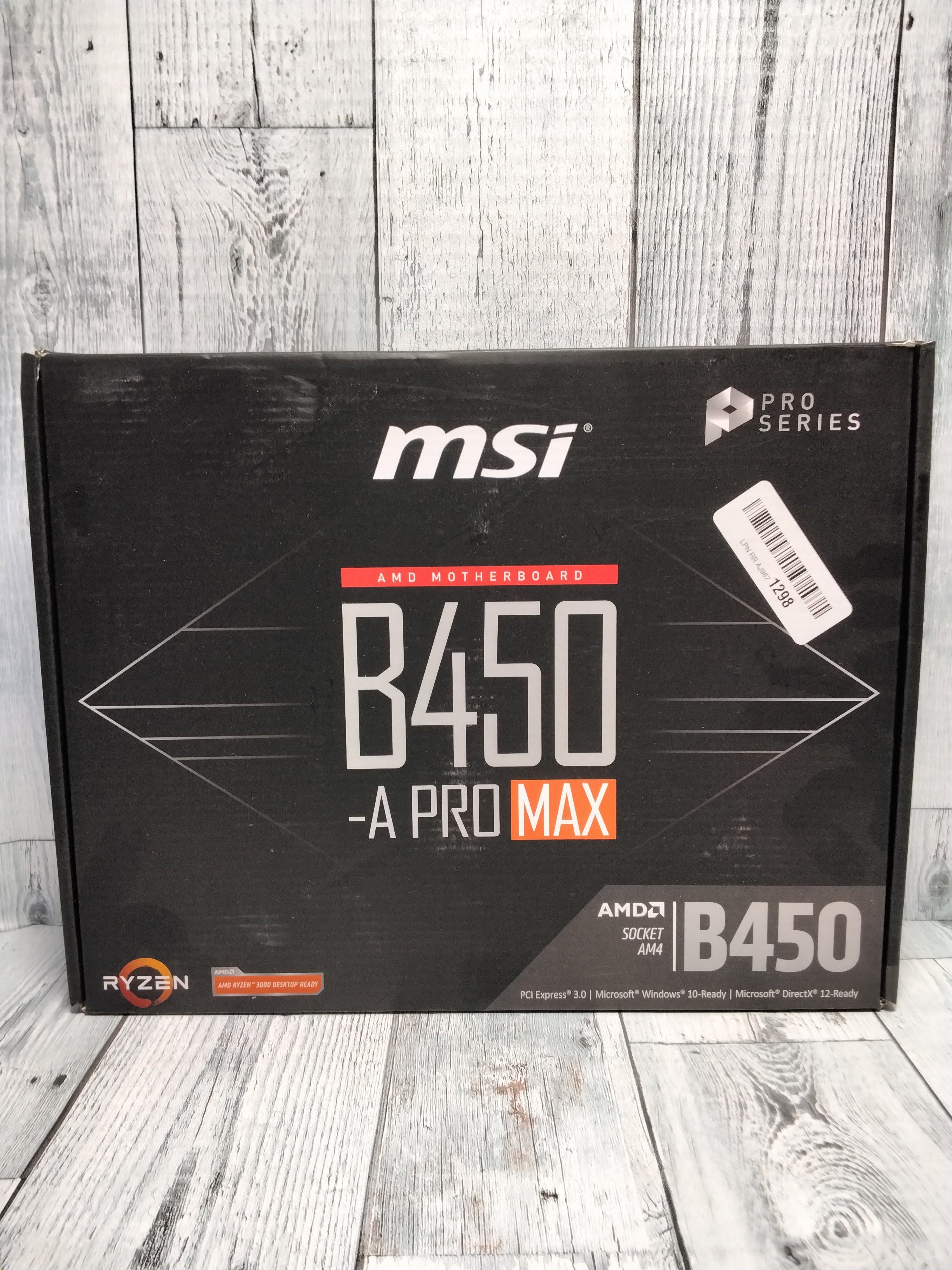 MSI Pro Series AMD Motherboard B450A Pro Max