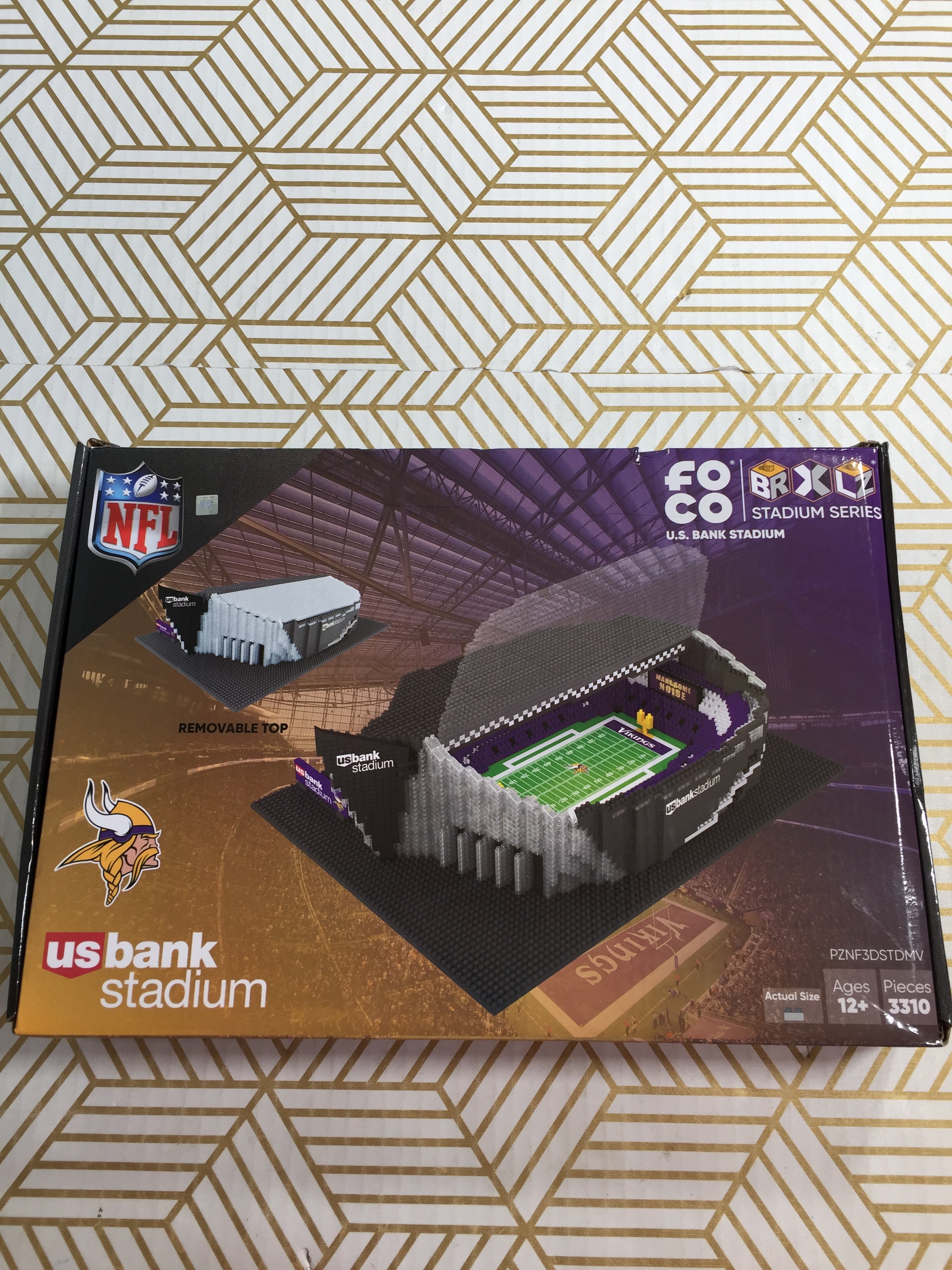 FOCO NFL Minnesota Vikings US Bank Stadium Set 3310 Pieces *SEALED* (7851391975662)