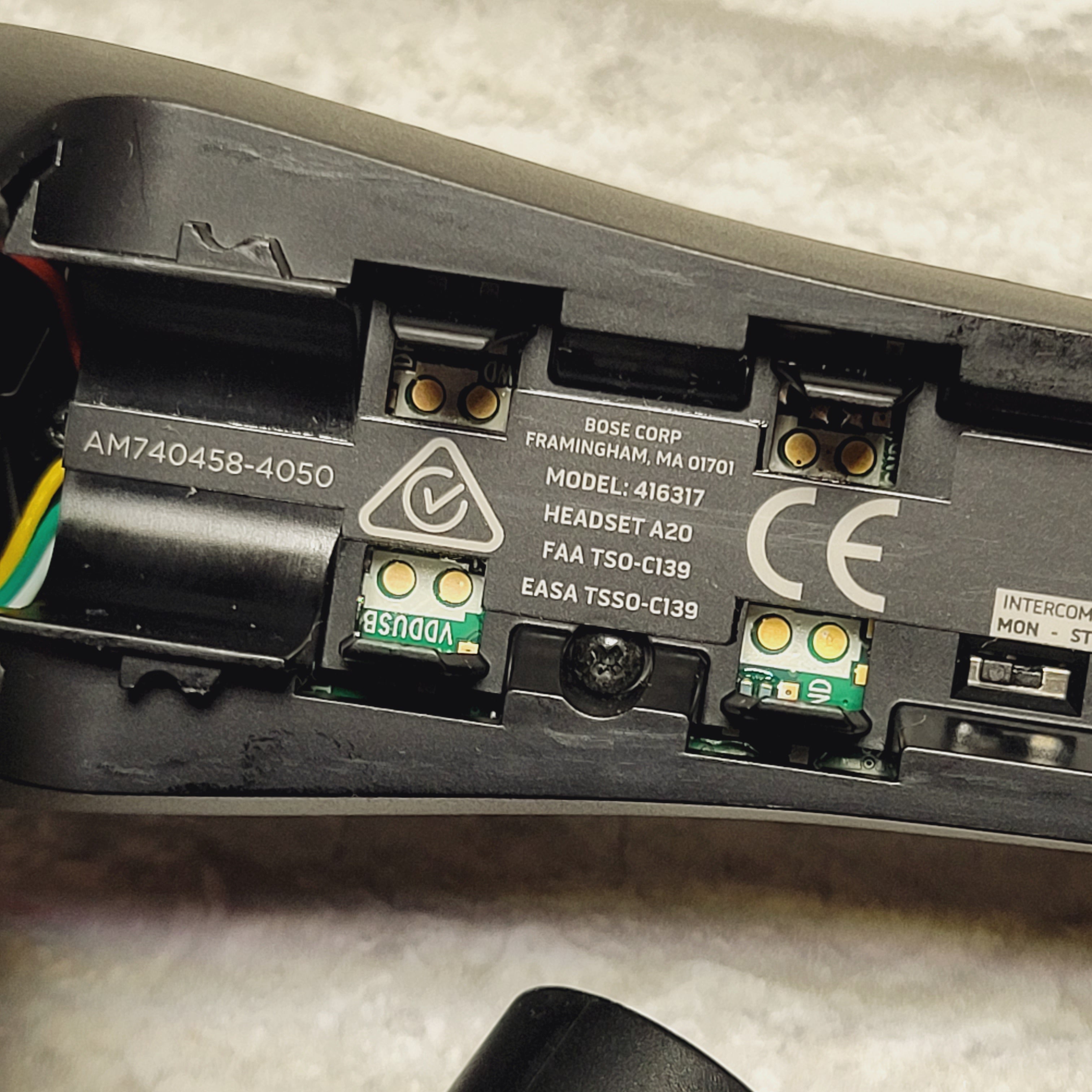 Bose A20 Cable Assembly Straight Cord, XLR Connector