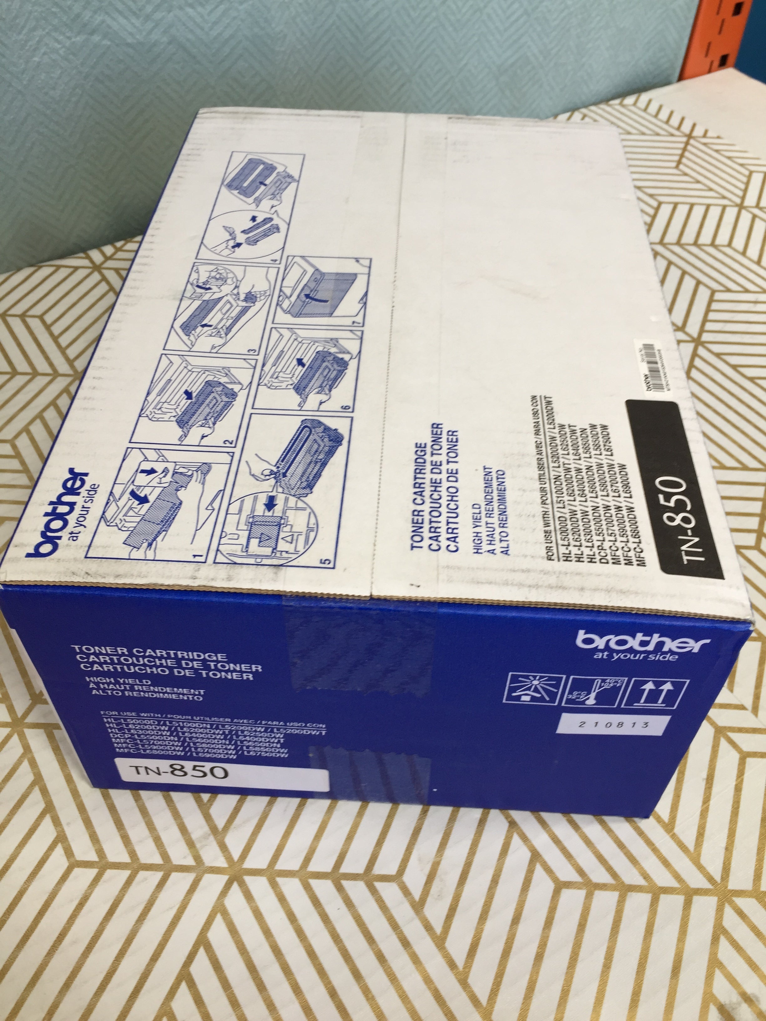 Brother Genuine High Yield Toner Cartridge, TN850 Black Toner *SEALED* (7883875221742)