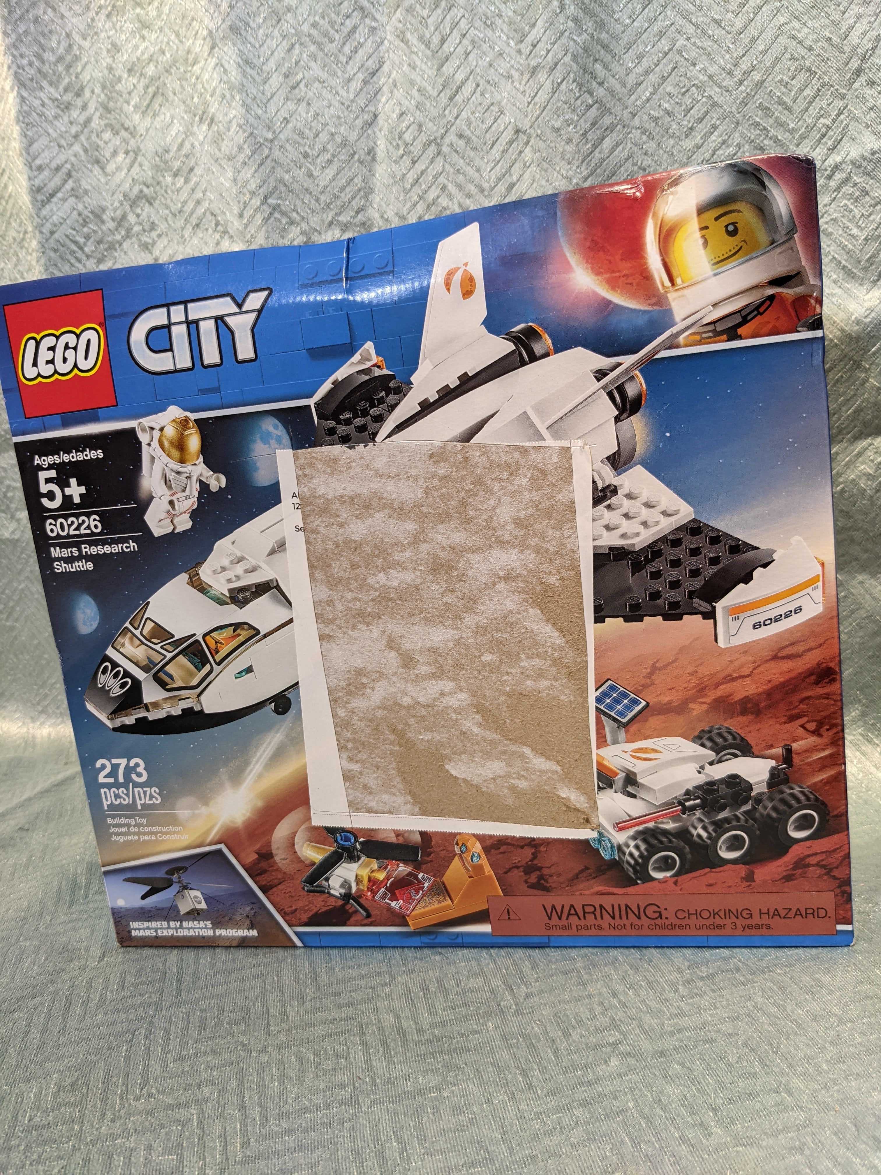 LEGO City Space Mars Research Shuttle 60226 Space Shuttle Toy Building Kit with Mars Rover and Astronaut Minifigures, Top STEM Toy for Boys and Girls (273 Pieces) (7591679688942)