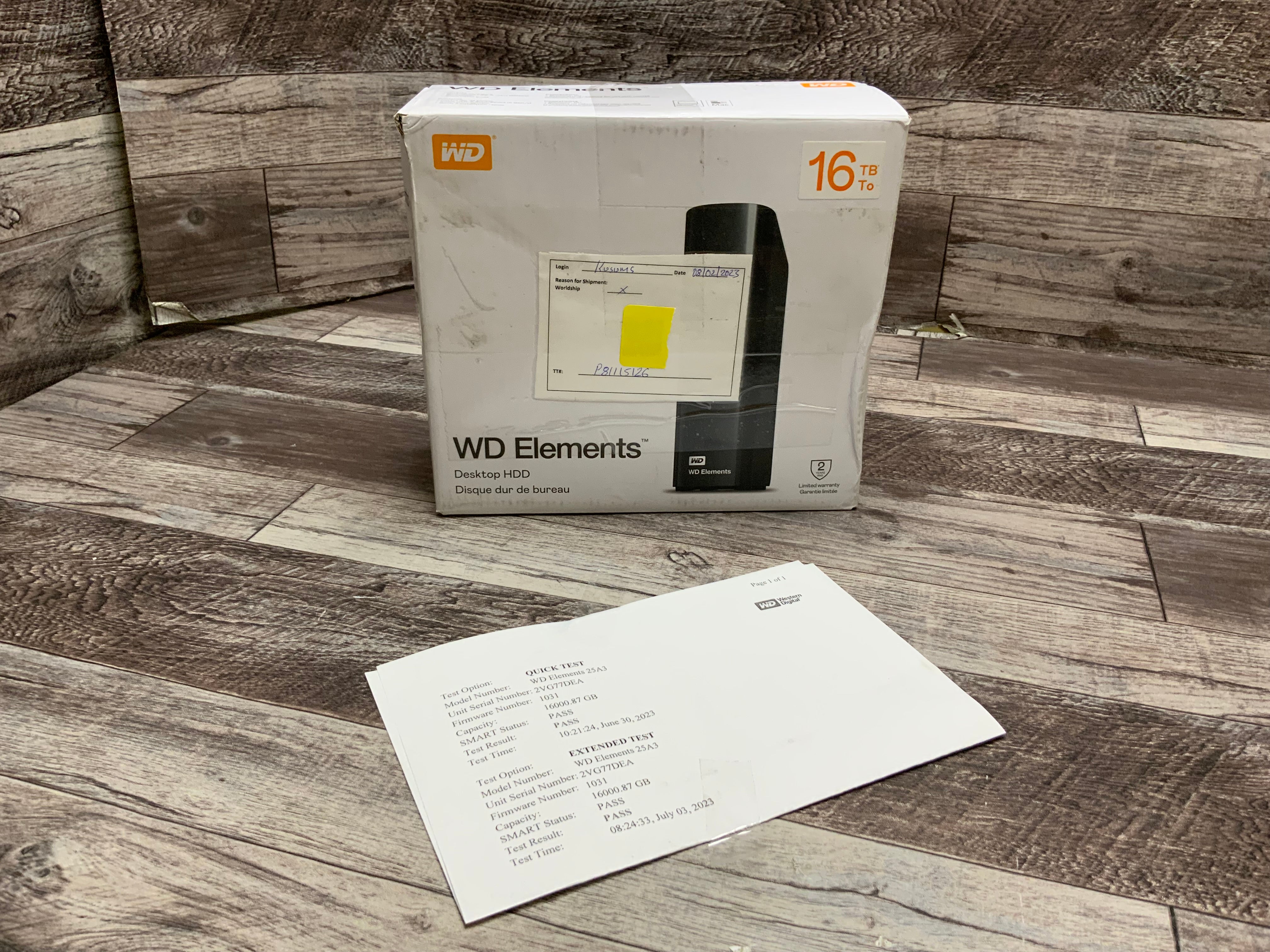 WD 16TB Elements Desktop External Hard Drive (8100786077934)
