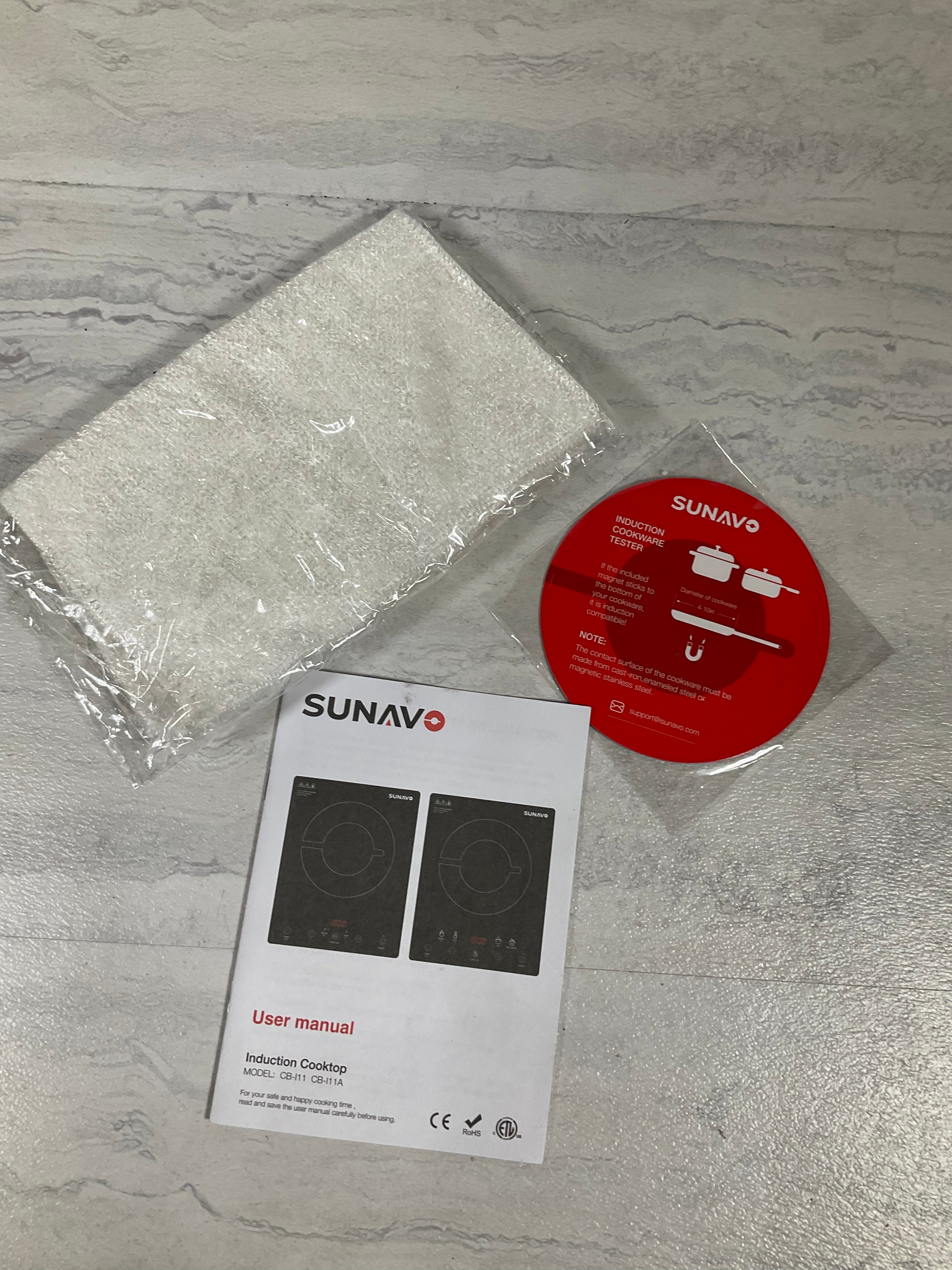 Sunavo CBI11 1800W Sensor Touch Portable Induction Cooktop