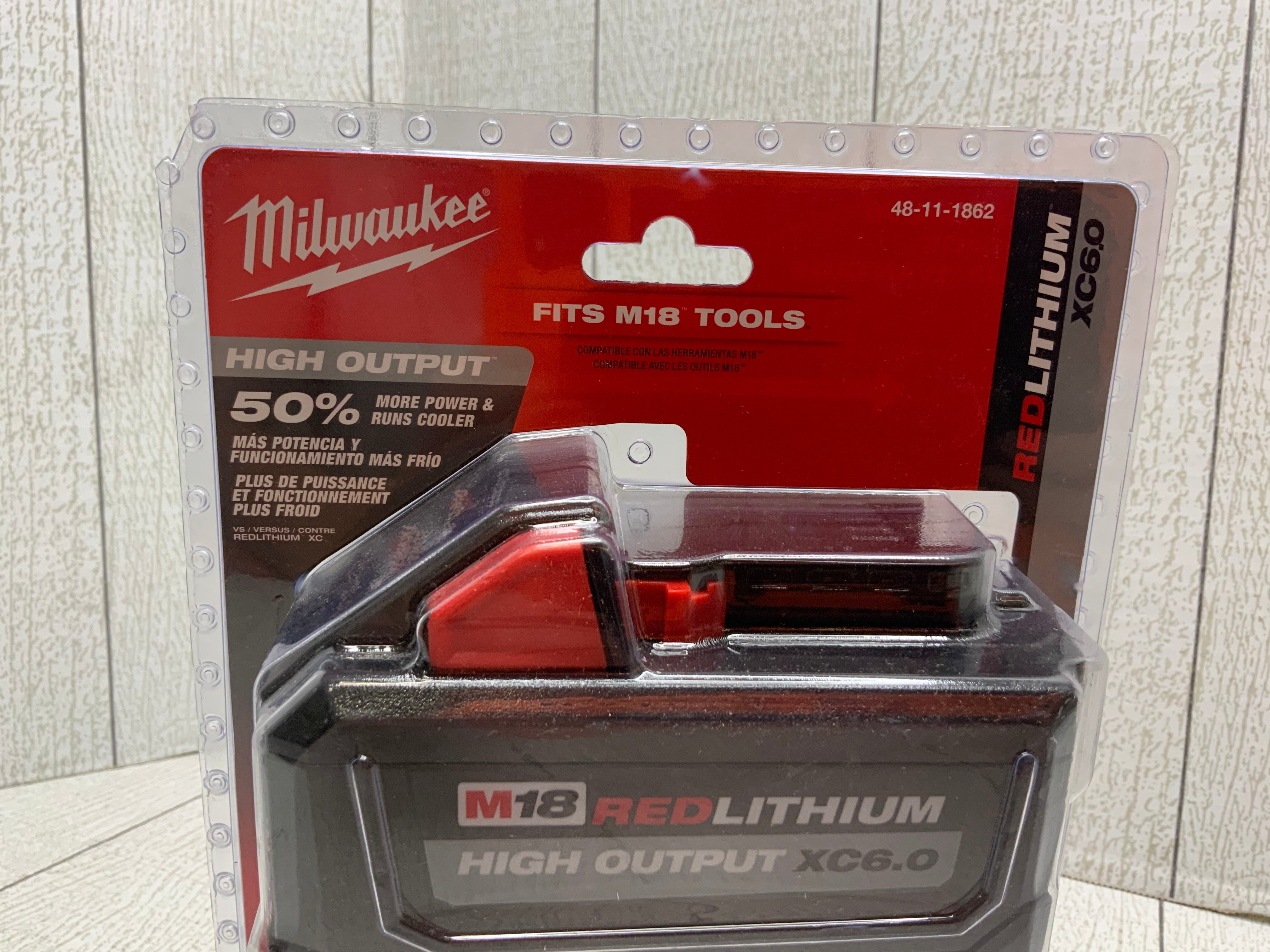 Milwaukee M18 Red Lithium High Output XC6.0 Li-Ion Battery 2 Pack (8052300021998)