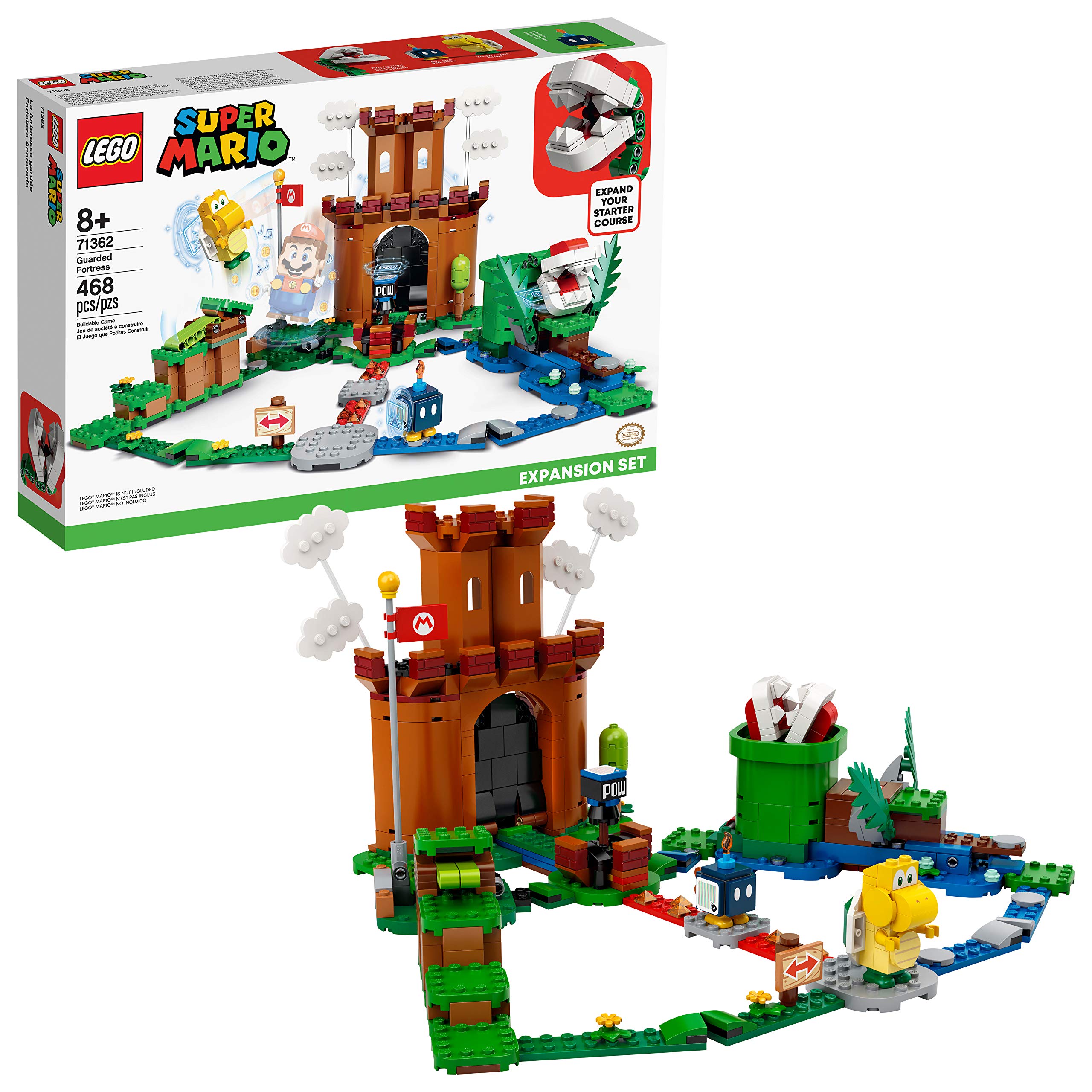 LEGO Super Mario Guarded Fortress Expansion Set 71362 Building Kit (7593214771438)