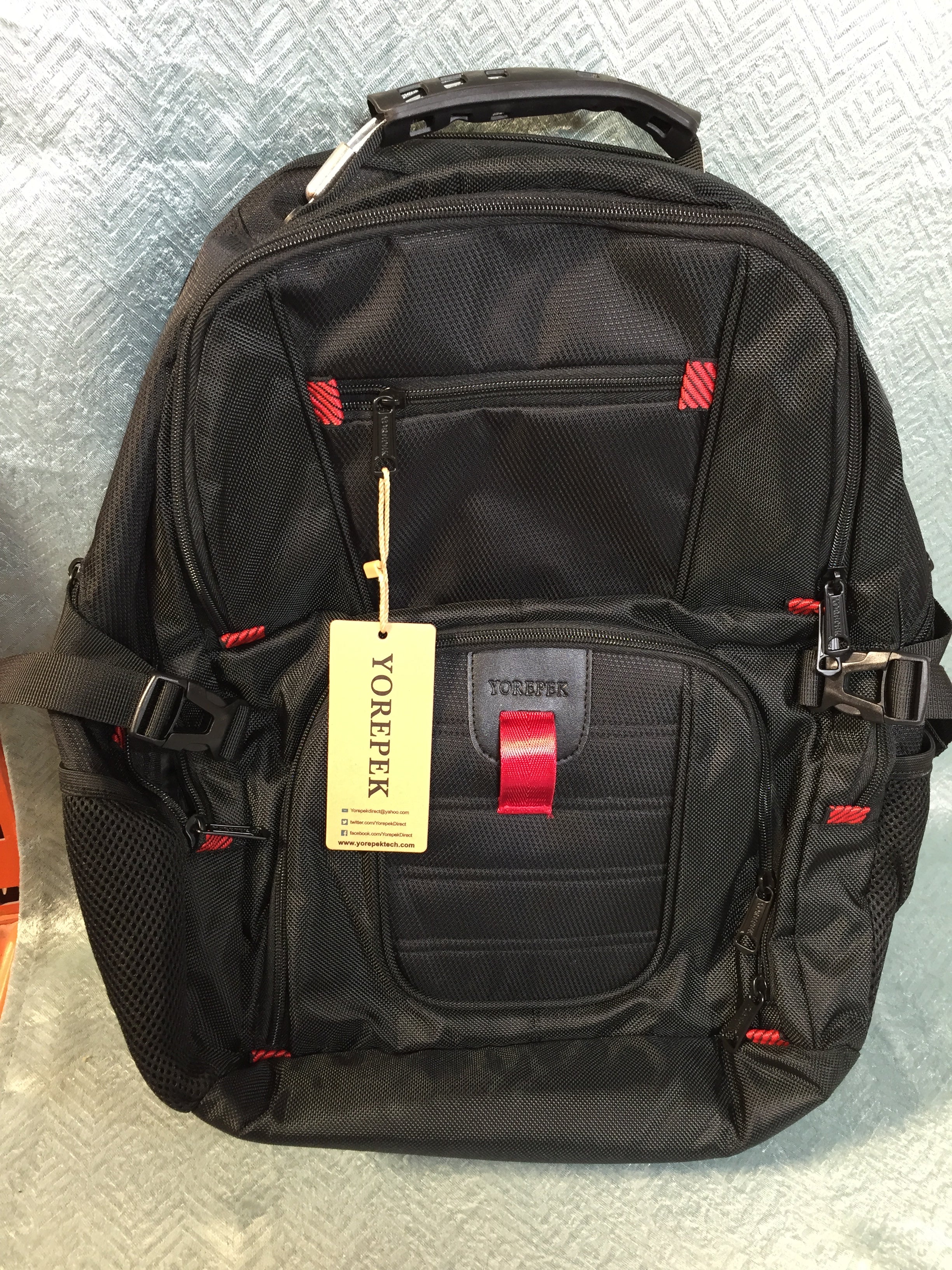 YOREPEK 18.4 Laptop Backpack with USB Charger Port, TSA Friendly Flight Approved (7567348170990)
