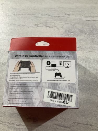 [2021 New Version] Wireless Switch Controller fits N-Switch/ Switch Lite Black (6922737549495)