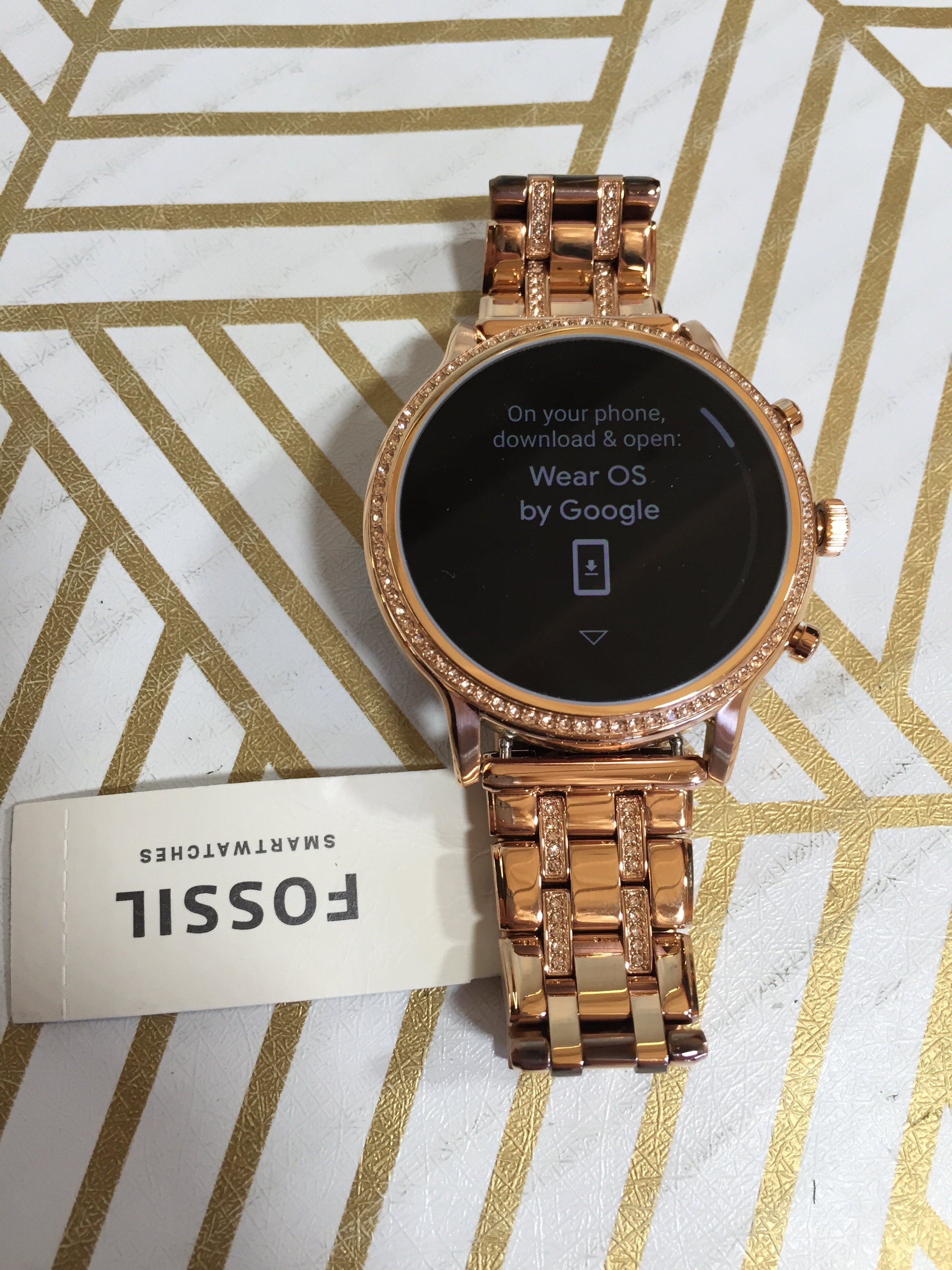 Fossil Gen 5 Julianna Stainless Steel Touchscreen Smartwatch Rose Go
