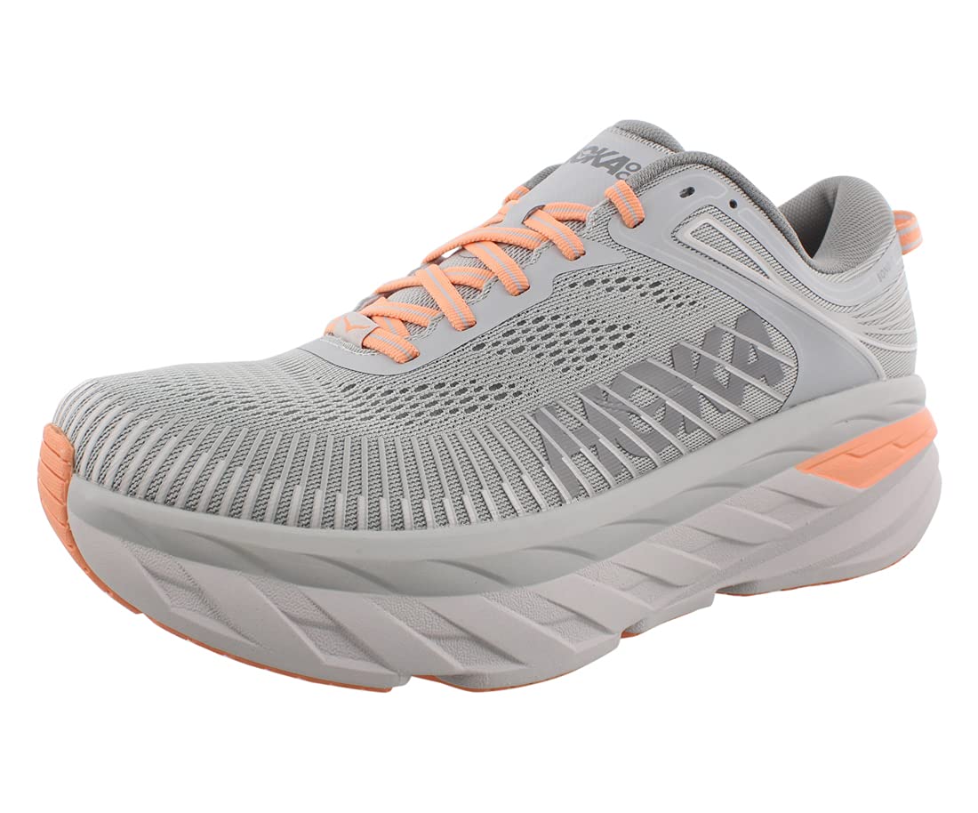 *LIGHTLY USED* HOKA ONE ONE Bondi 7 Womens Shoes - Size 9, Harbor Mist/Sharkskin (7876379476206)