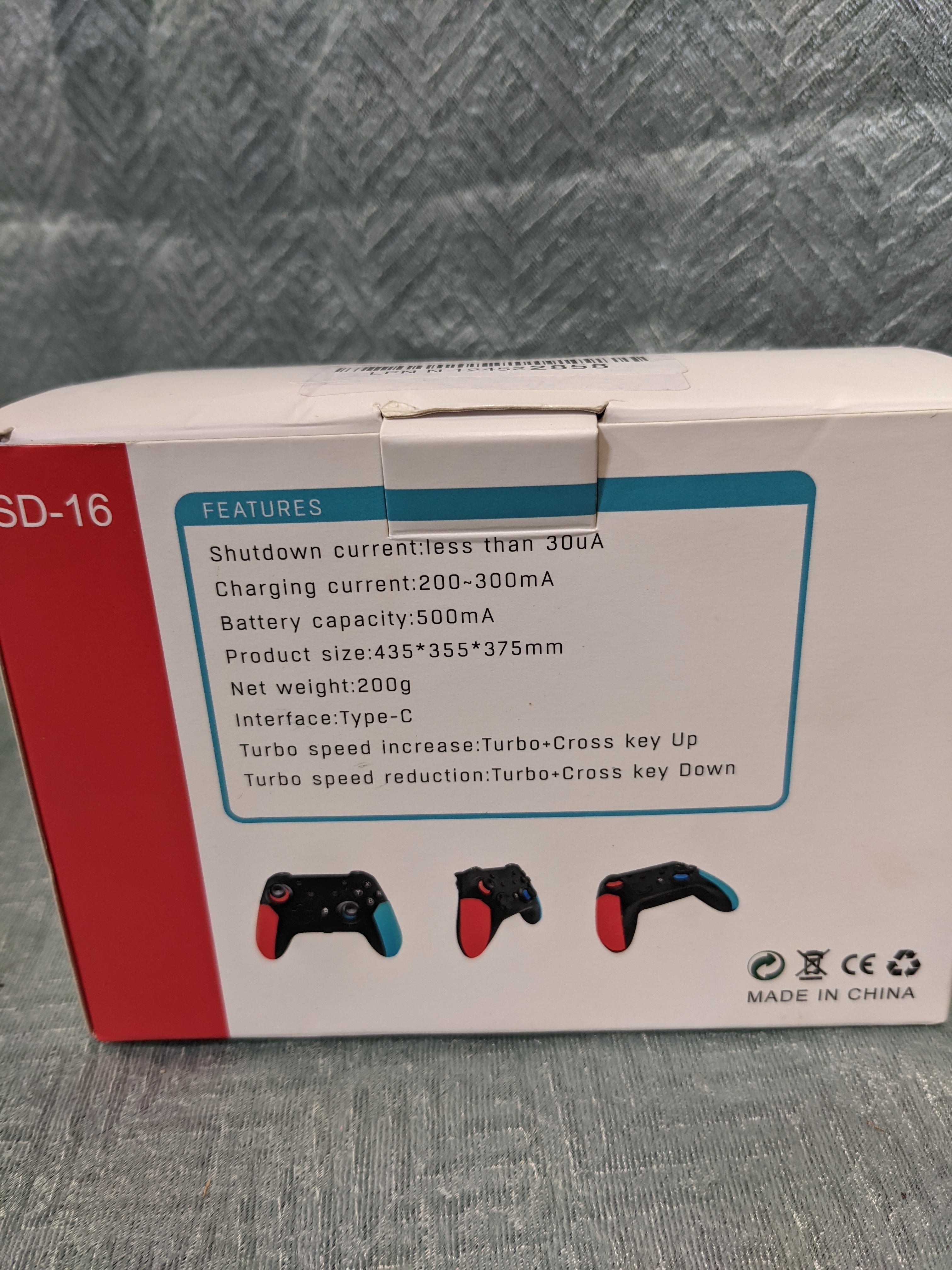 Wireless Controller for Nintendo AS IS No Charger (7570034491630)