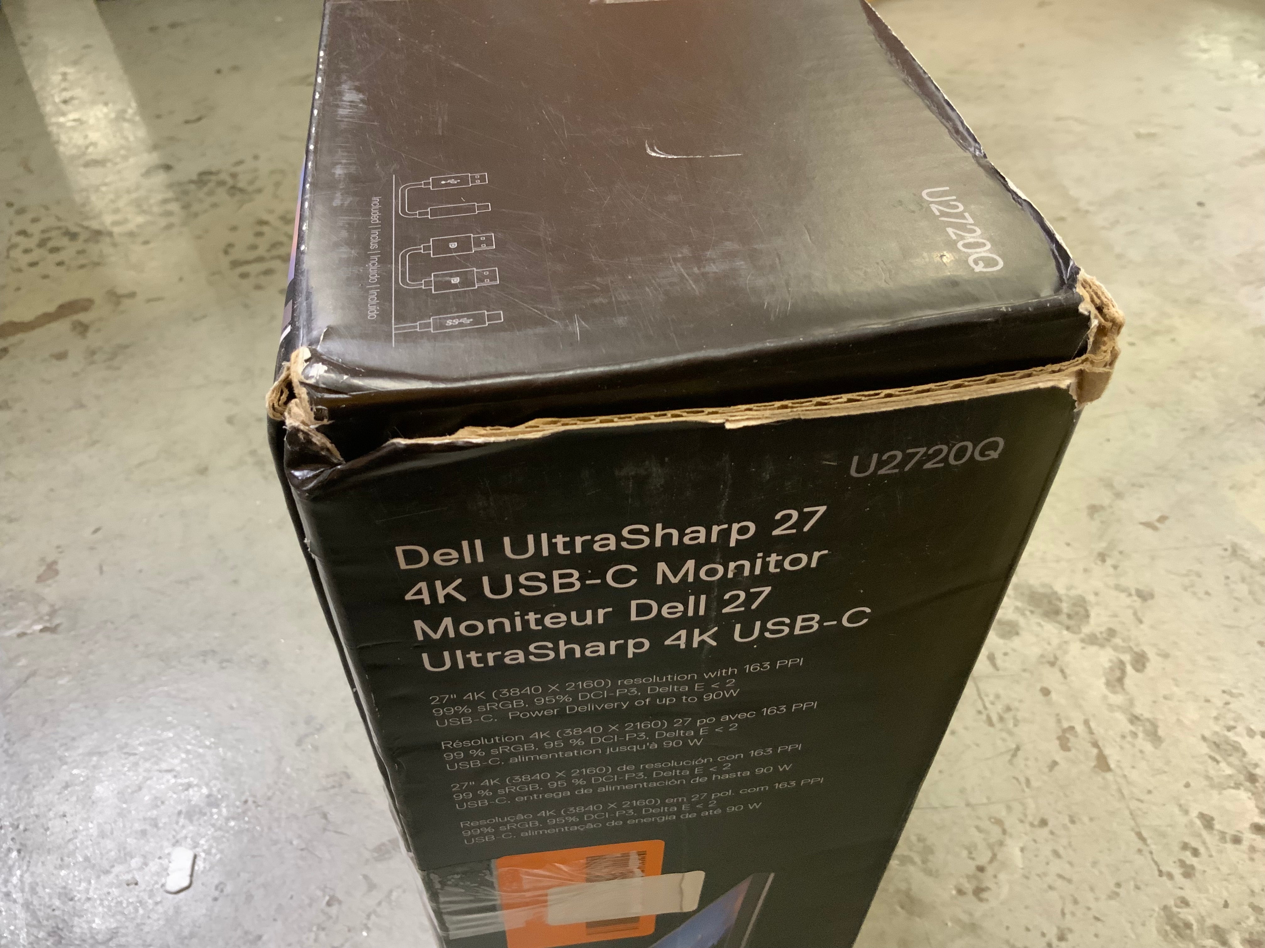 Dell UltraSharp U2720Q 27 Inch 4K UHD (3840 x 2160) LCD IPS USB-C Monitor *READ* (8180019888366)