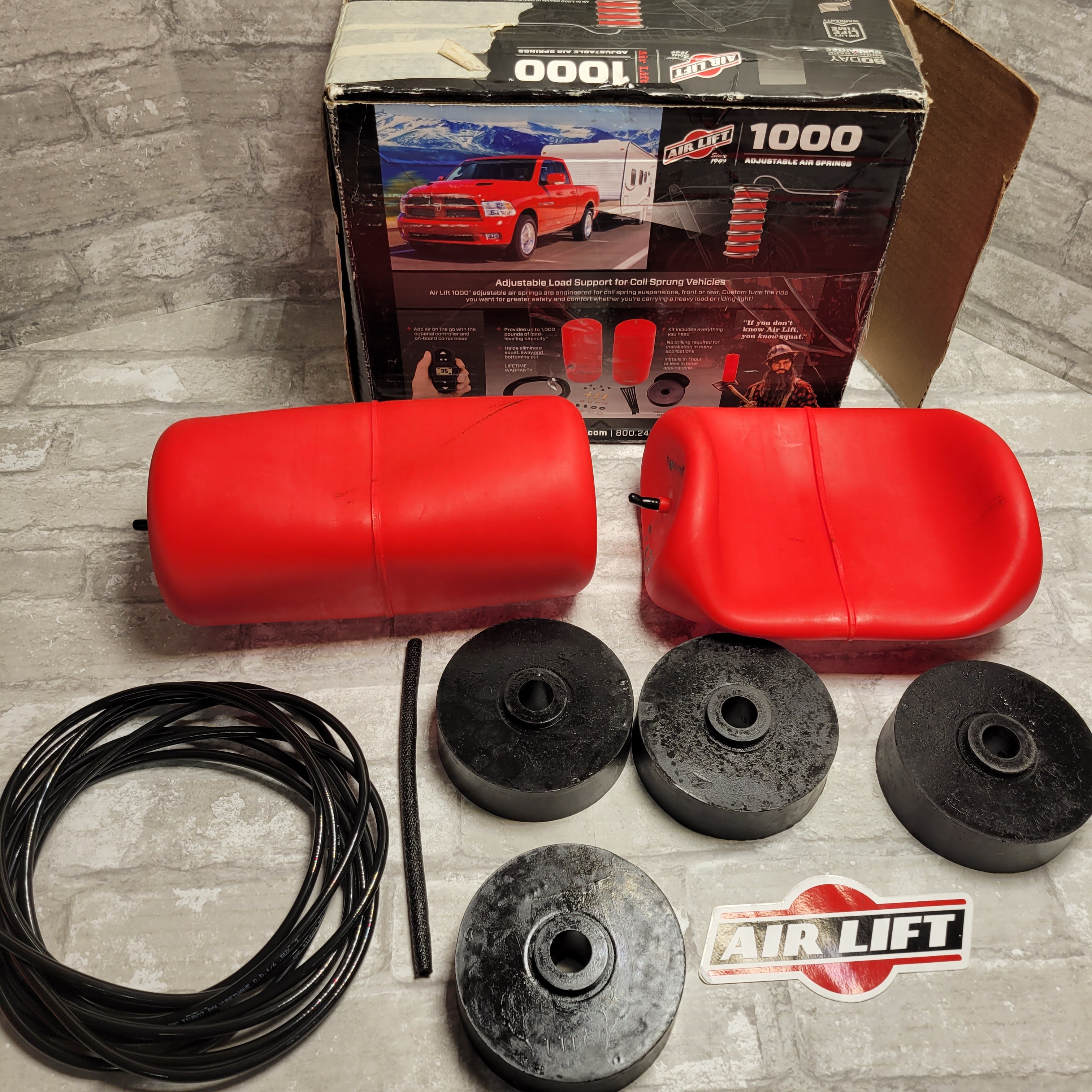 AIR LIFT 61792 1000 Series Rear Air Spring Kit *MISSING PARTS* (8037929615598)