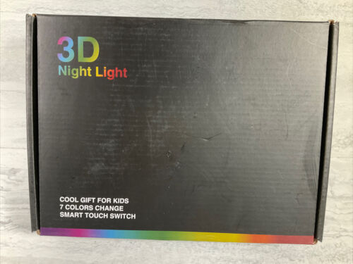 3D Illusion Lamp Night Light 7 Color Change LED Desk Table Lamp Toy (6922724769975)