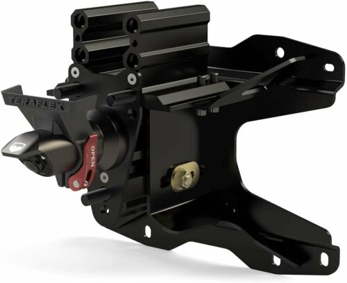 TeraFlex 4838910 JL/JLU Alpha HD Adjustable Spare Tire Mounting Kit Black (7727806120174)