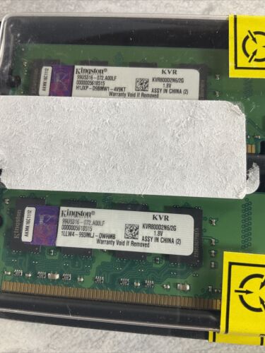 Kingston ValueRAM 4GB Kit (2x2GB Modules) 800MHz PC2-6400 DDR2 CL6 DIMM Desktop (6922766581943)