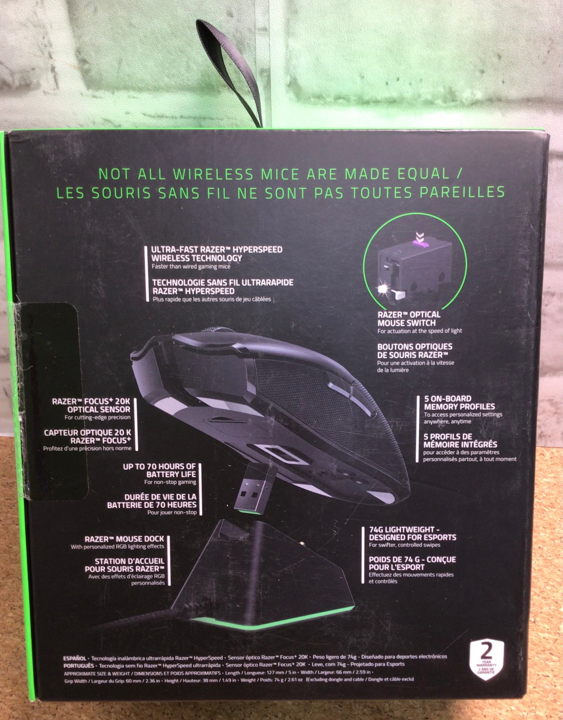 Razer Viper Ultimate Hyperspeed Lightweight Wireless Gaming Mouse ** Tested** (7857284874478)