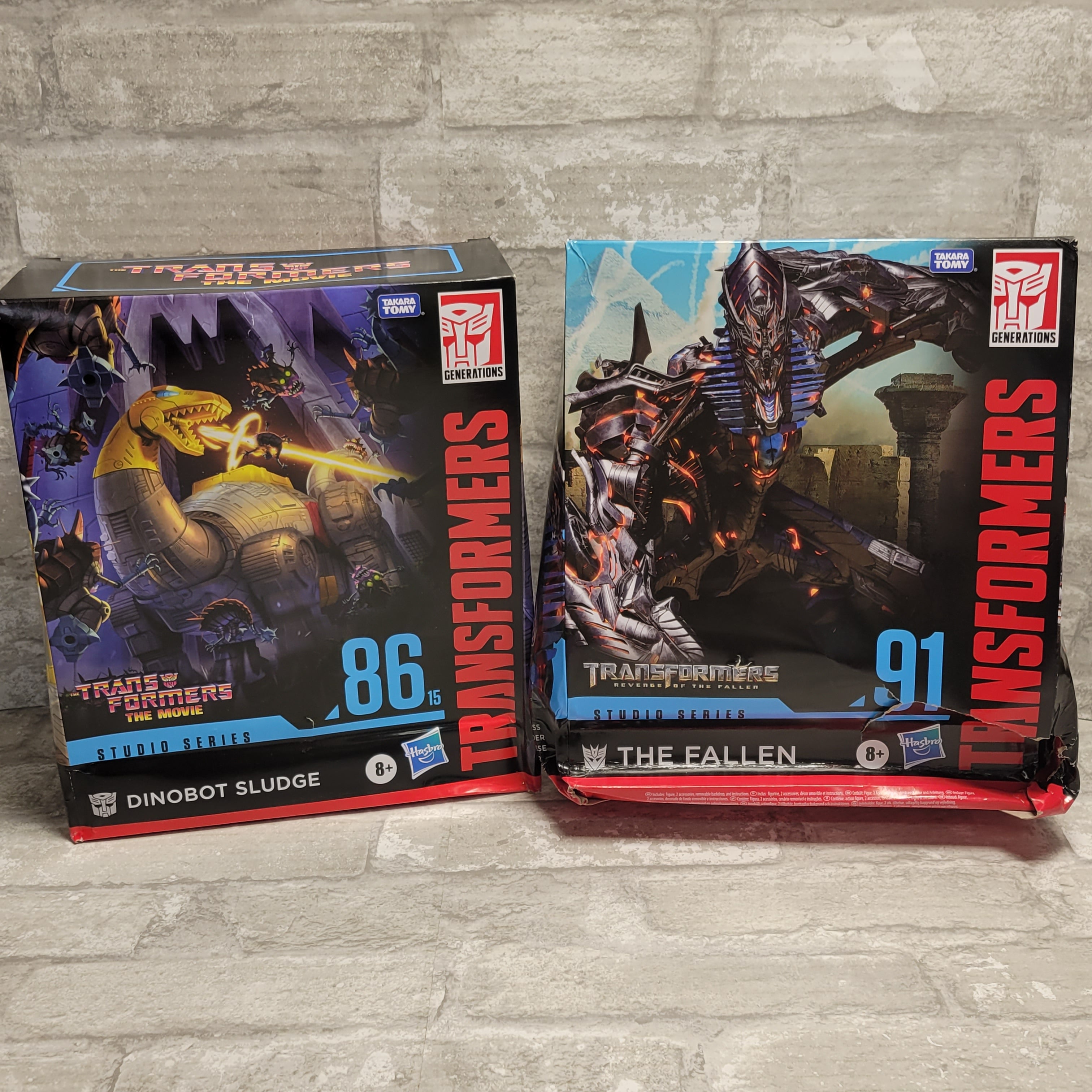 Transformers Studio Series 86 Dinobot Sludge & 91 The Fallen (8034545729774)