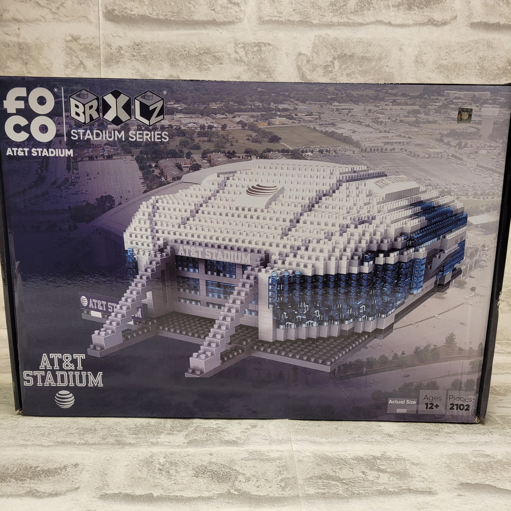 FOCO Dallas Cowboys AT&T Stadium Building Blocks 2102 Piece Set RDW