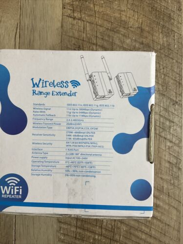 AS-IS WiFi Range Extender, 300Mbps Fast Speed WiFi Booster (6922731356343)