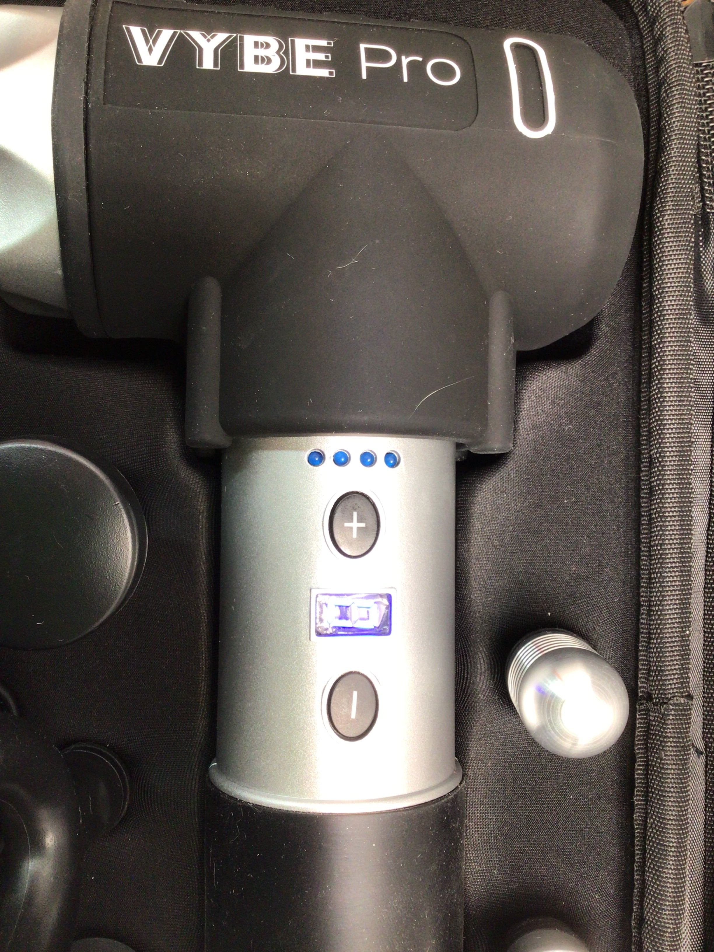 Vybe Pro Muscle Massage Gun for Athletes 9 Speeds, 8 Attachments Test