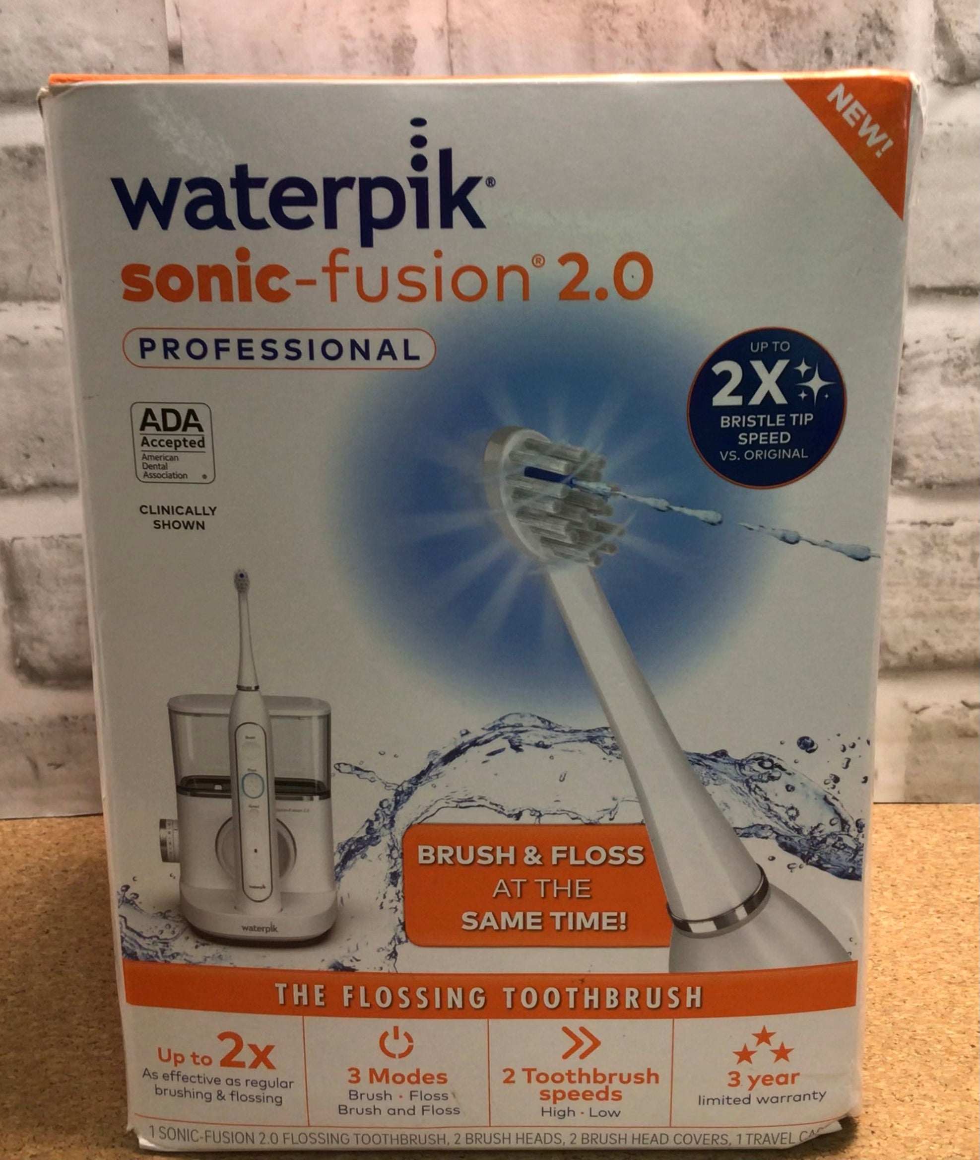 Waterpik Sonic-Fusion 2.0 Professional  Electric Toothbrush and Water Flosser (7901011476718)