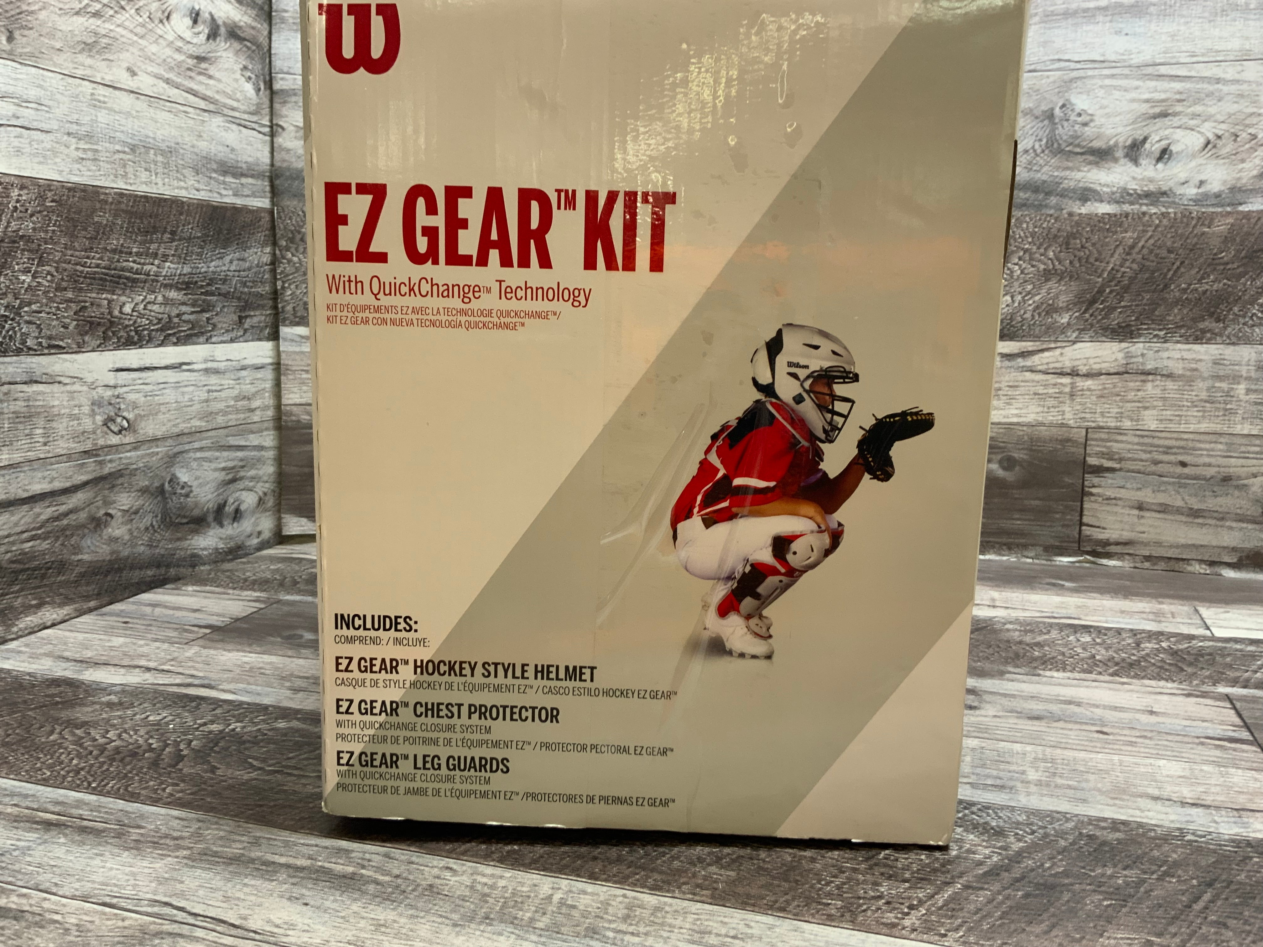 Wilson EZ Gear 2.0 Youth Catcher's Gear Kit (Small/Medium, Navy) (8079628239086)
