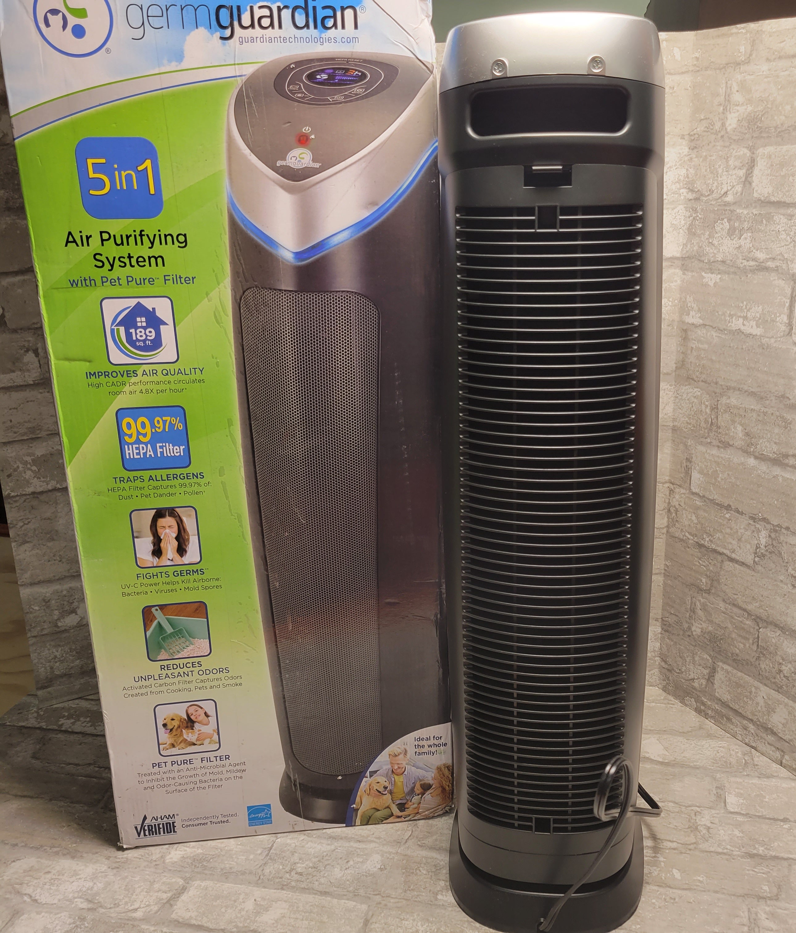 Germ Guardian Air Purifier for Homes with Pets, H13 Pet HEPA Filter | AC5250PT (8076704776430)