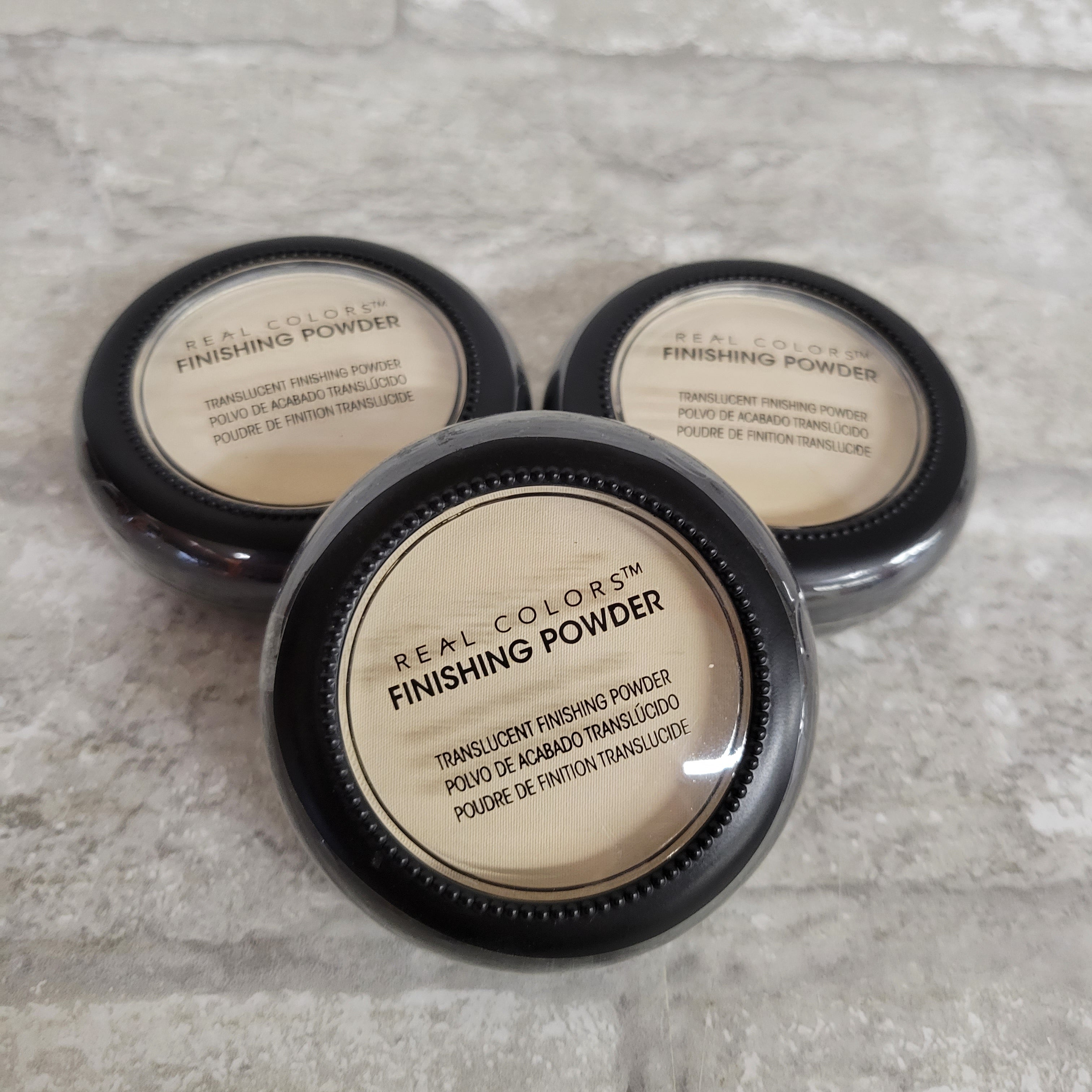 Real Colors Finishing Powder Translucent .18 oz each, Lot of 3 (8061496197358)