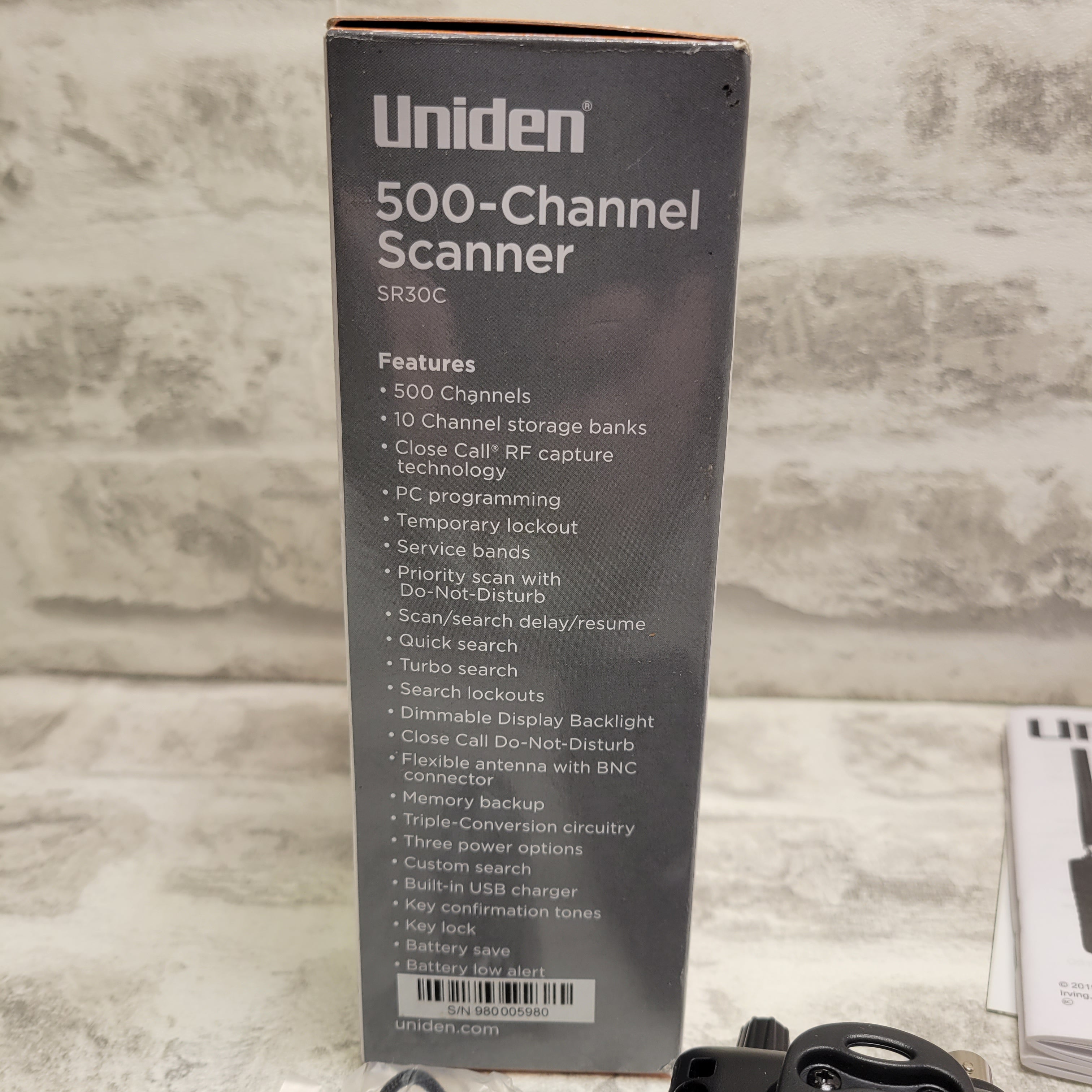 Uniden Bearcat SR30C, 500-Channel Compact Handheld Scanner (7601414439150)